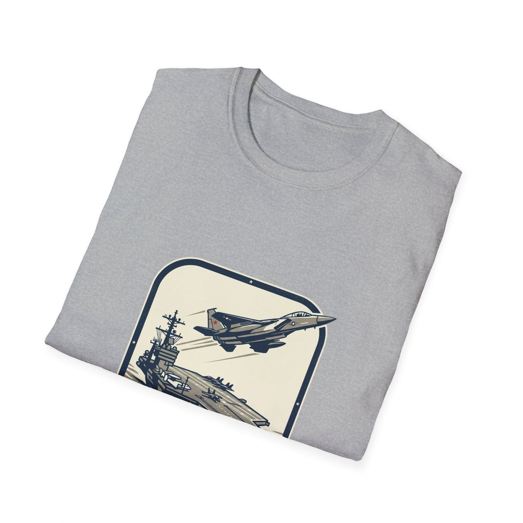 Navy Aircraft Carrier T‑Shirt — Vintage Naval Aviation Graphic Tee