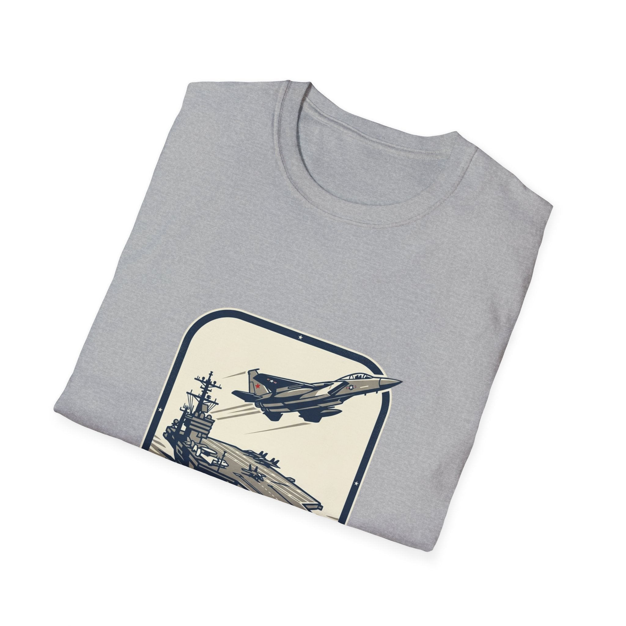 Navy Aircraft Carrier T‑Shirt — Vintage Naval Aviation Graphic Tee