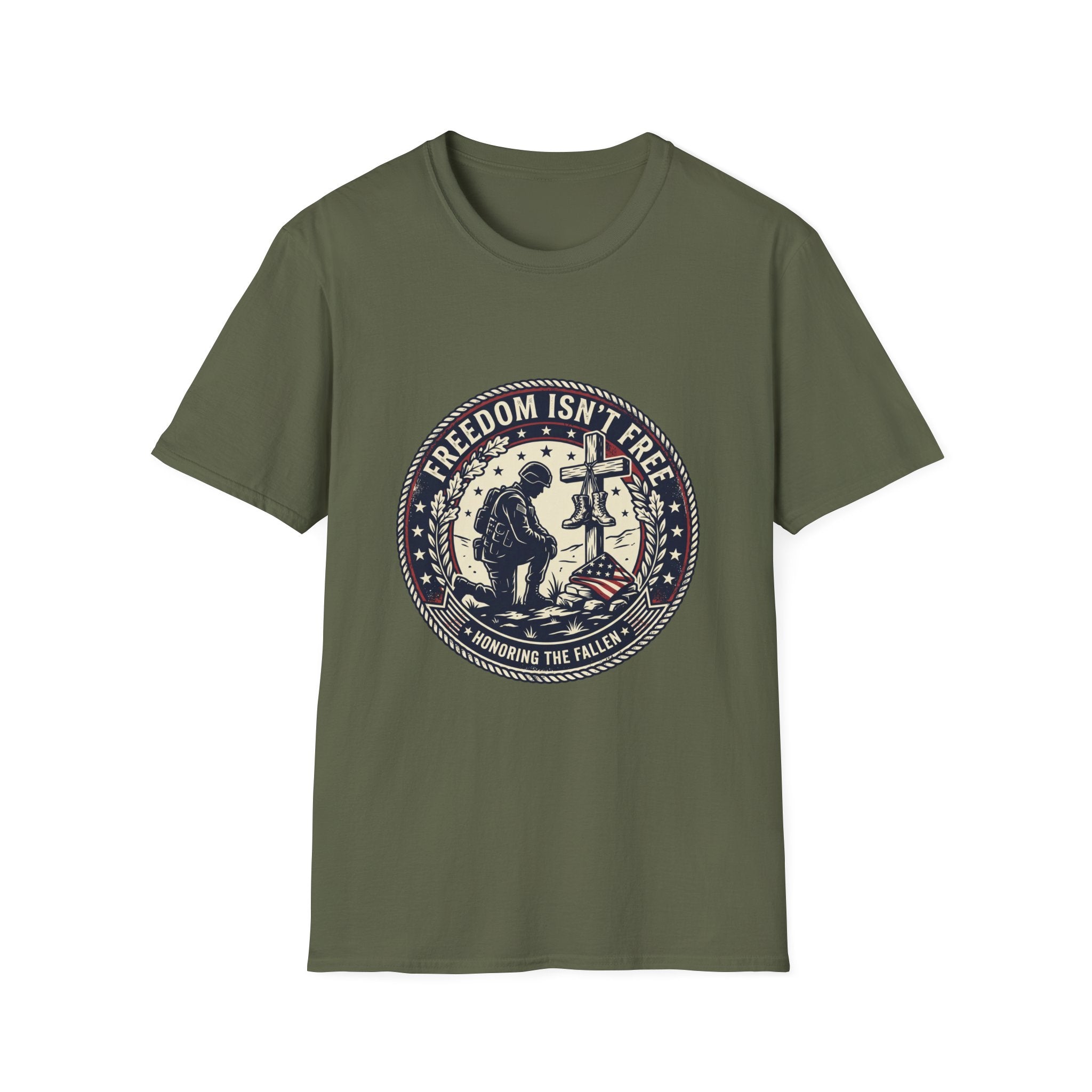 Freedom Isn't Free Memorial T-Shirt — Honoring the Fallen Military Tee