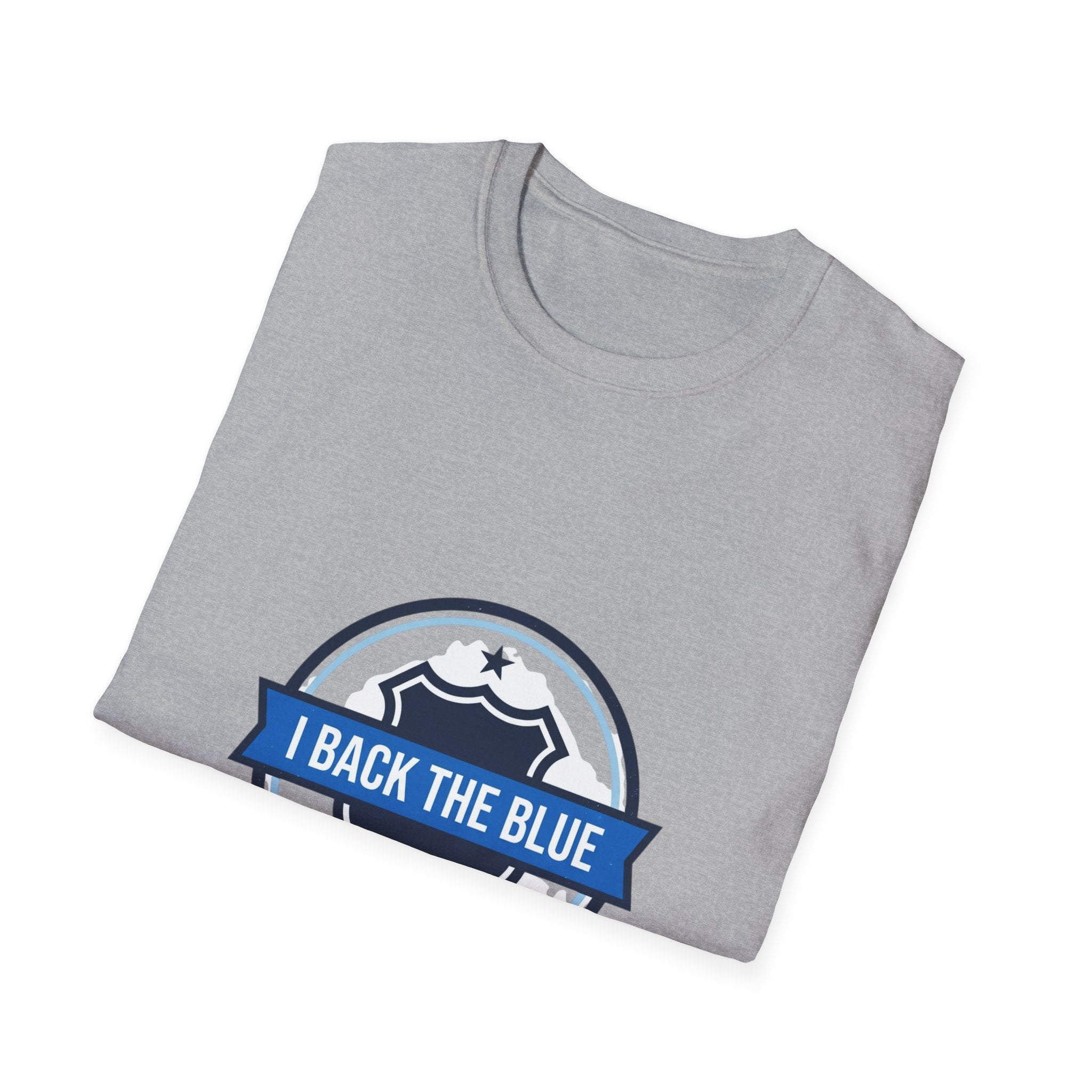 I Back The Blue T-Shirt — Support Police Badge Graphic Shirt