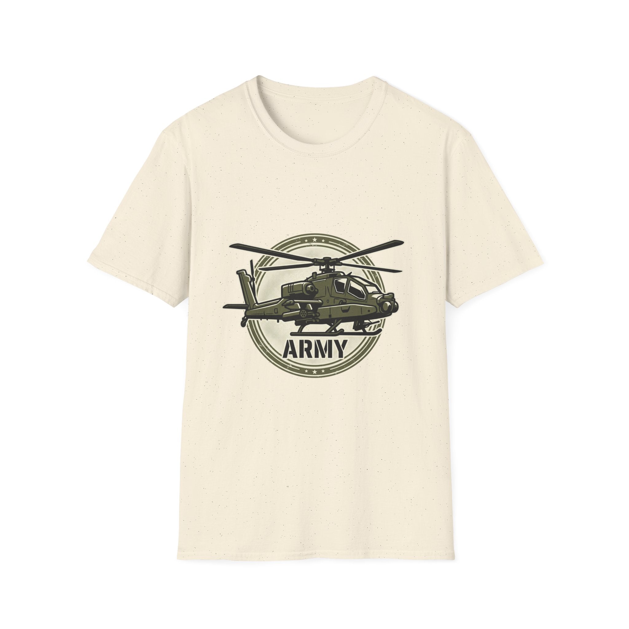 Army Helicopter T‑Shirt — Military Aviation Badge Tee