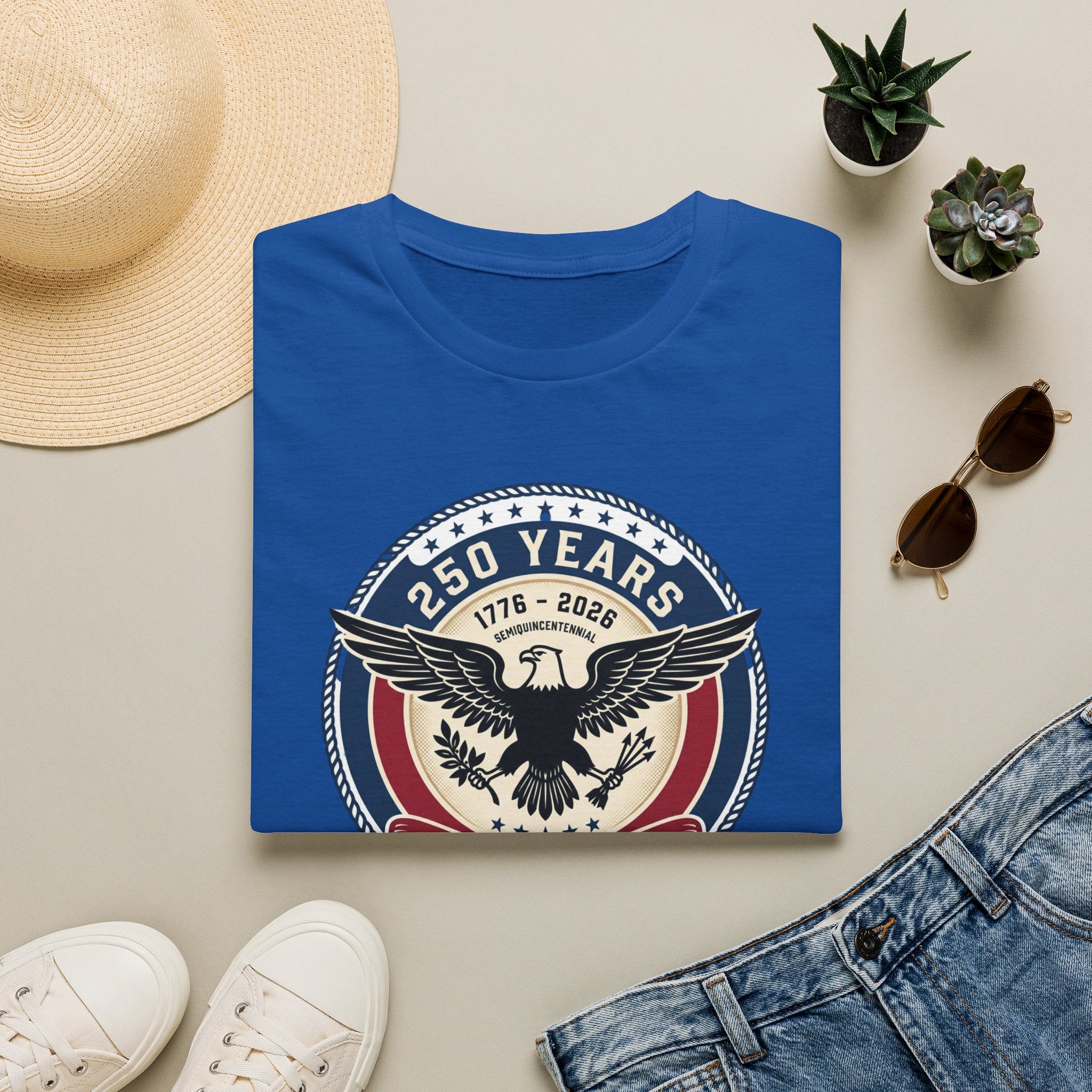 250 Years of America Eagle T-Shirt — 1776–2026 Patriotic Anniversary Tee
