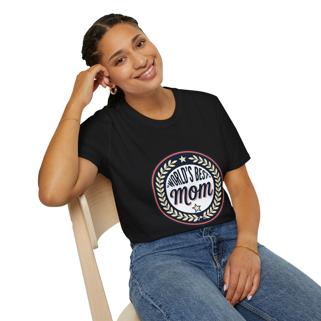 World's Best Mom T-Shirt – Vintage Badge Mother's Day Tee