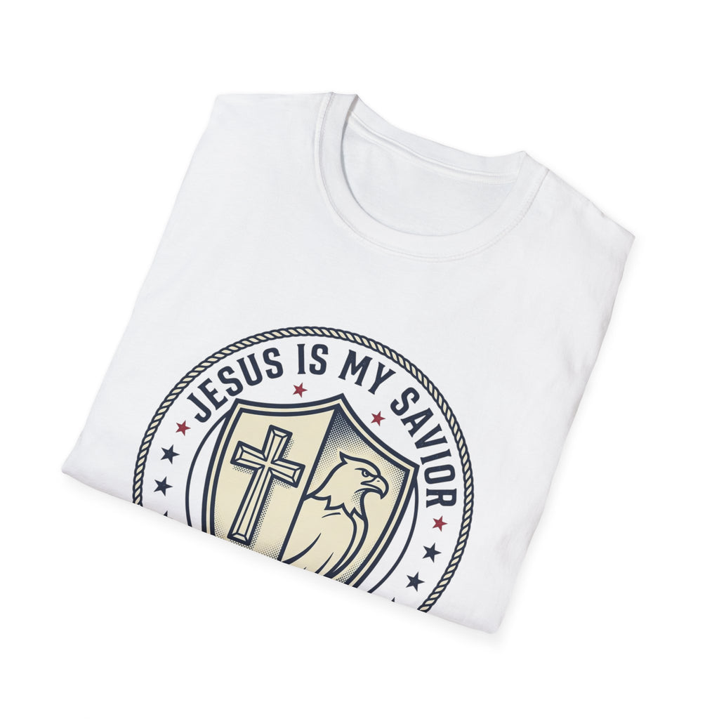 Christian Political T-Shirt — "Jesus Is My Savior, Trump Is My President"
