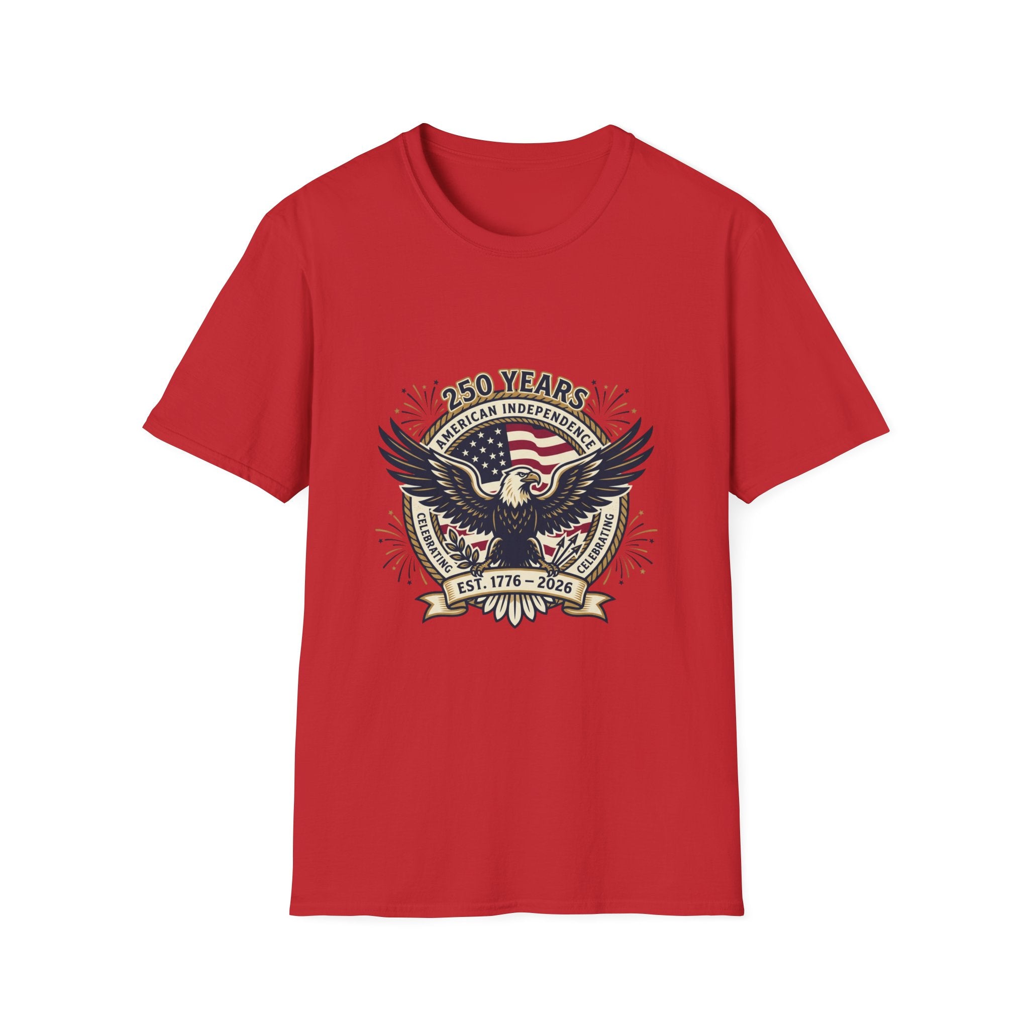 250 Years American Independence Eagle T-Shirt — Est. 1776–2026 Patriotic Tee