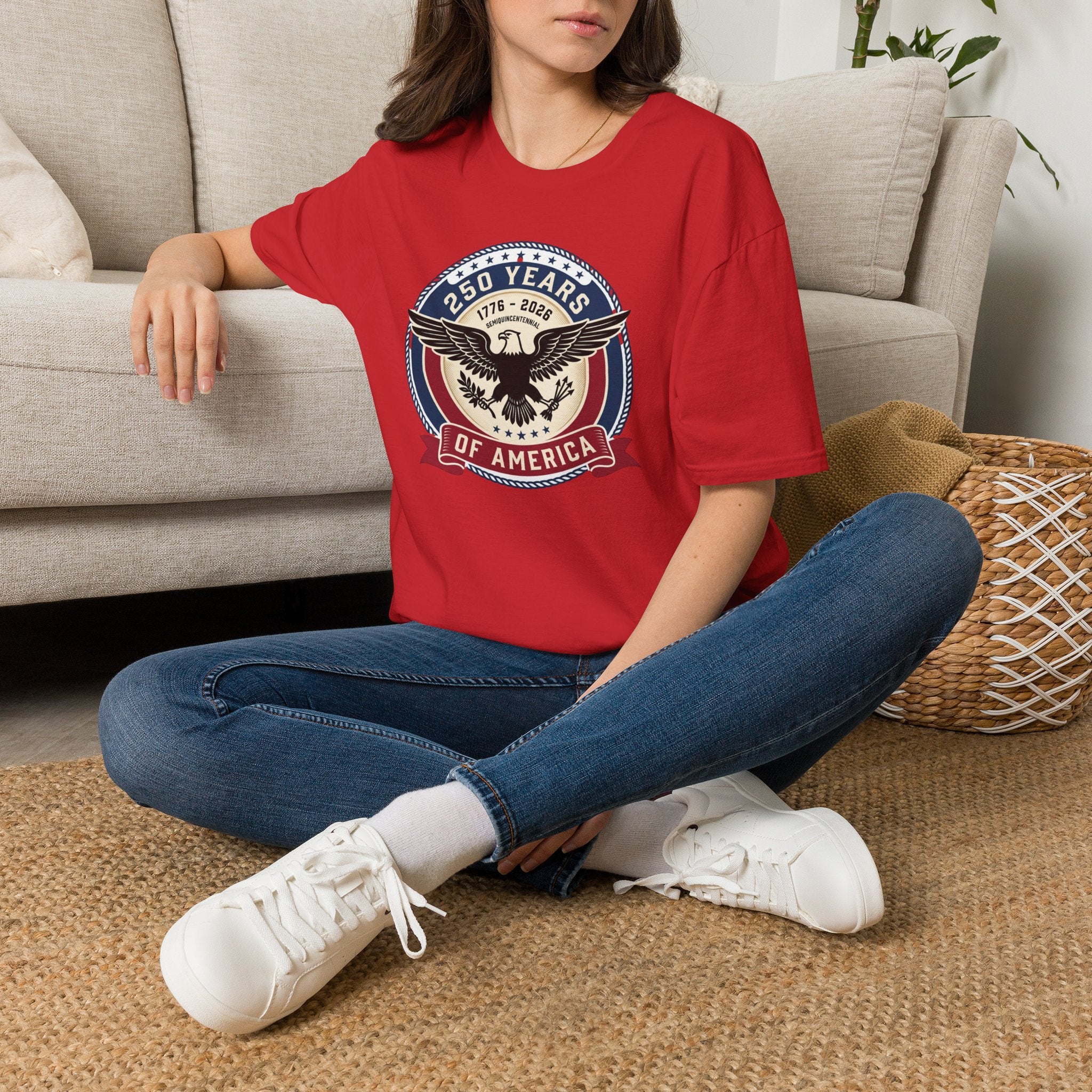 250 Years of America Eagle T-Shirt — 1776–2026 Patriotic Anniversary Tee