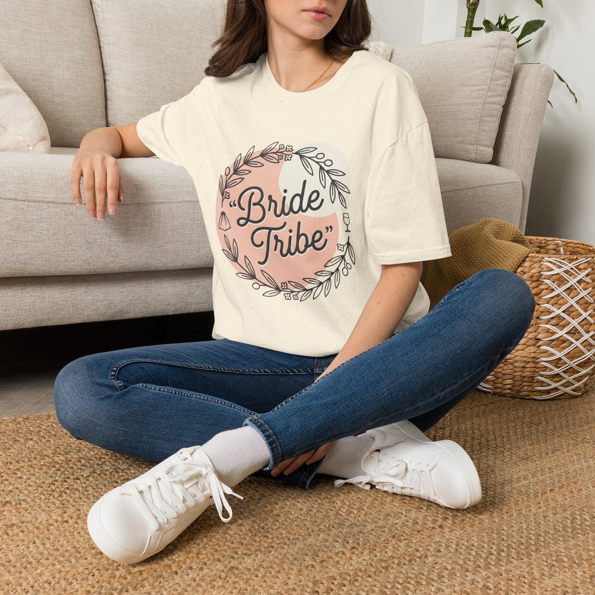Bride Tribe T-Shirt — Floral Bride to Be Tee