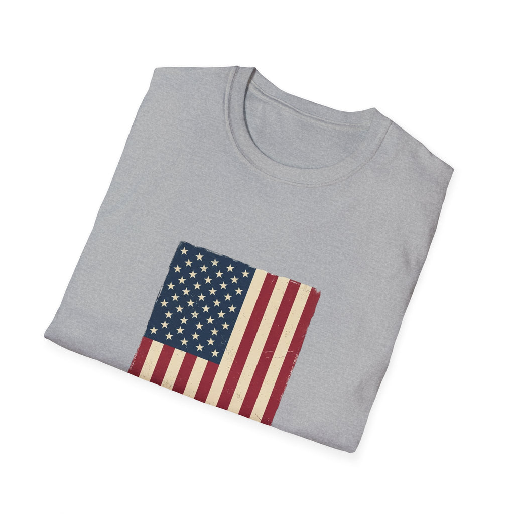 Freedom Isn't Free T-Shirt — Distressed American Flag Patriotic Tee