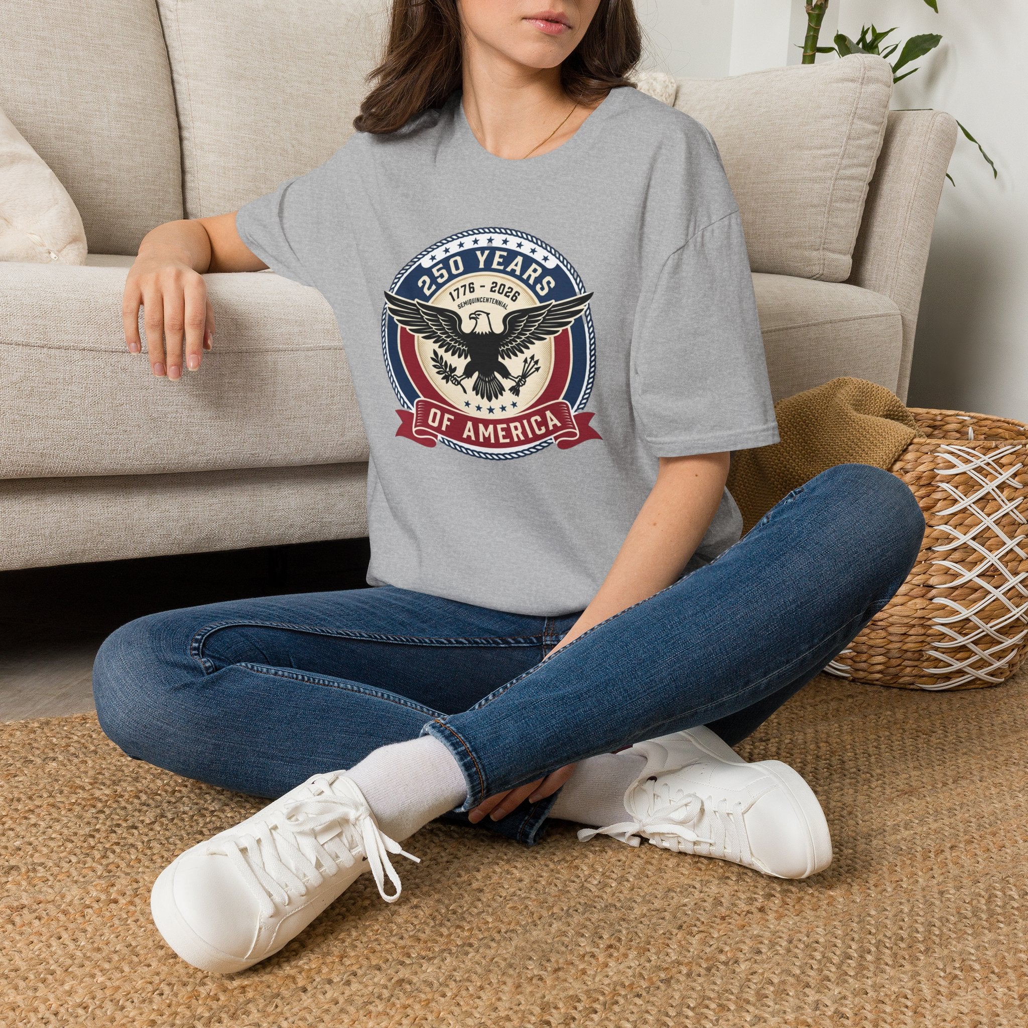 250 Years of America Eagle T-Shirt — 1776–2026 Patriotic Anniversary Tee