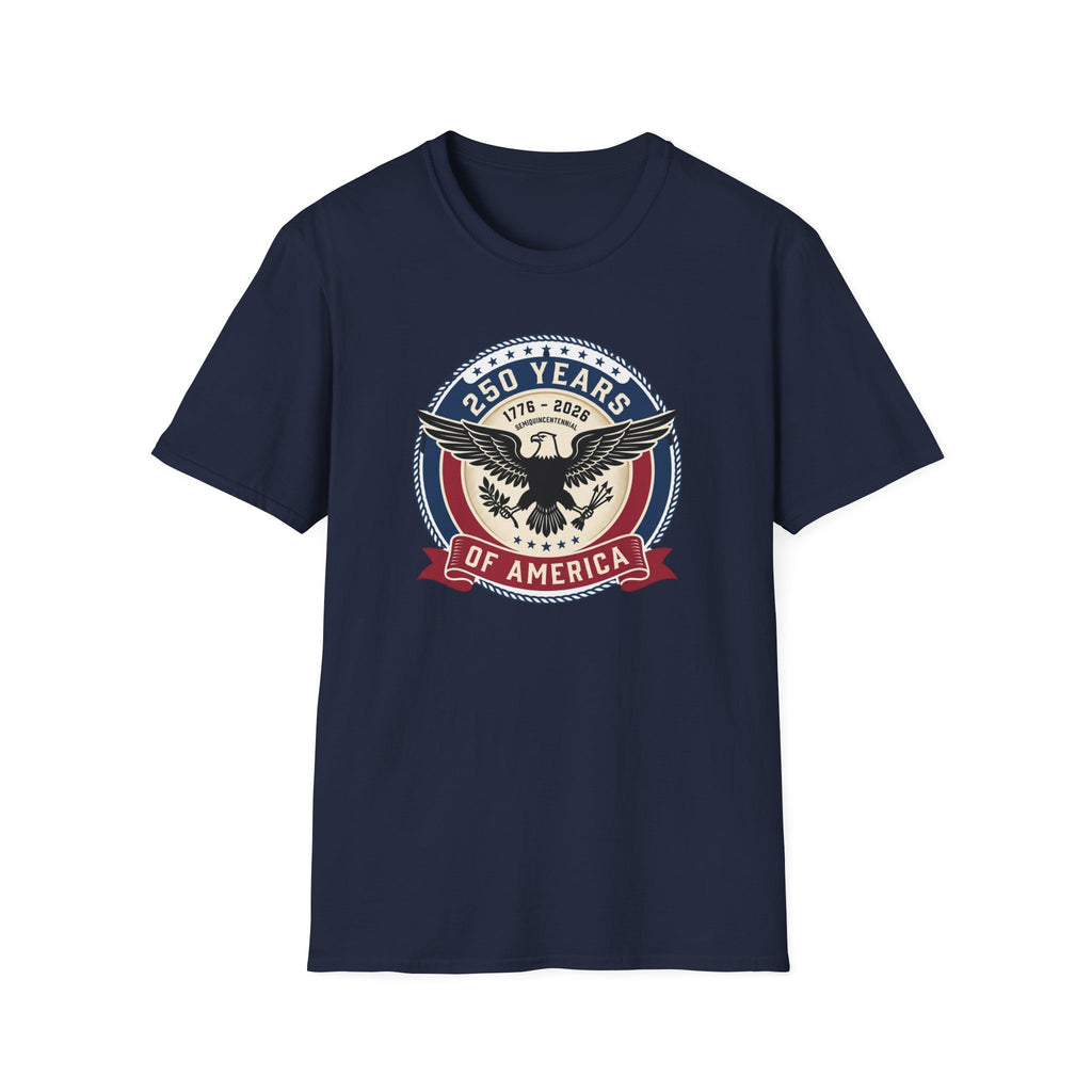 250 Years of America Eagle T-Shirt — 1776–2026 Patriotic Anniversary Tee