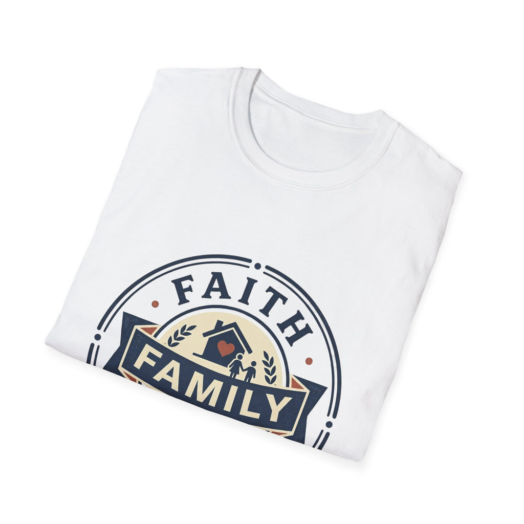 Faith, Family & Friends T-Shirt — Inspirational Christian Family Tee
