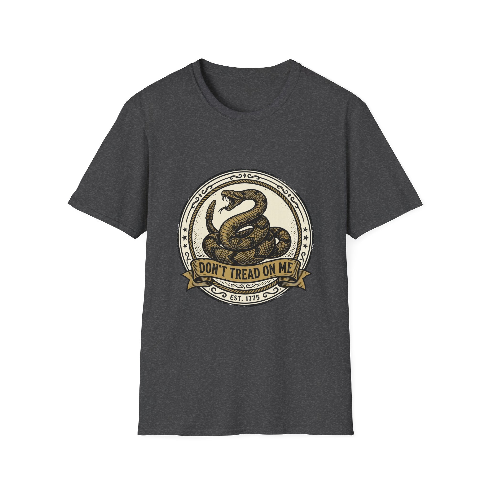 Don't Tread On Me Snake T-Shirt — Gadsden Flag Vintage Patriotic Tee