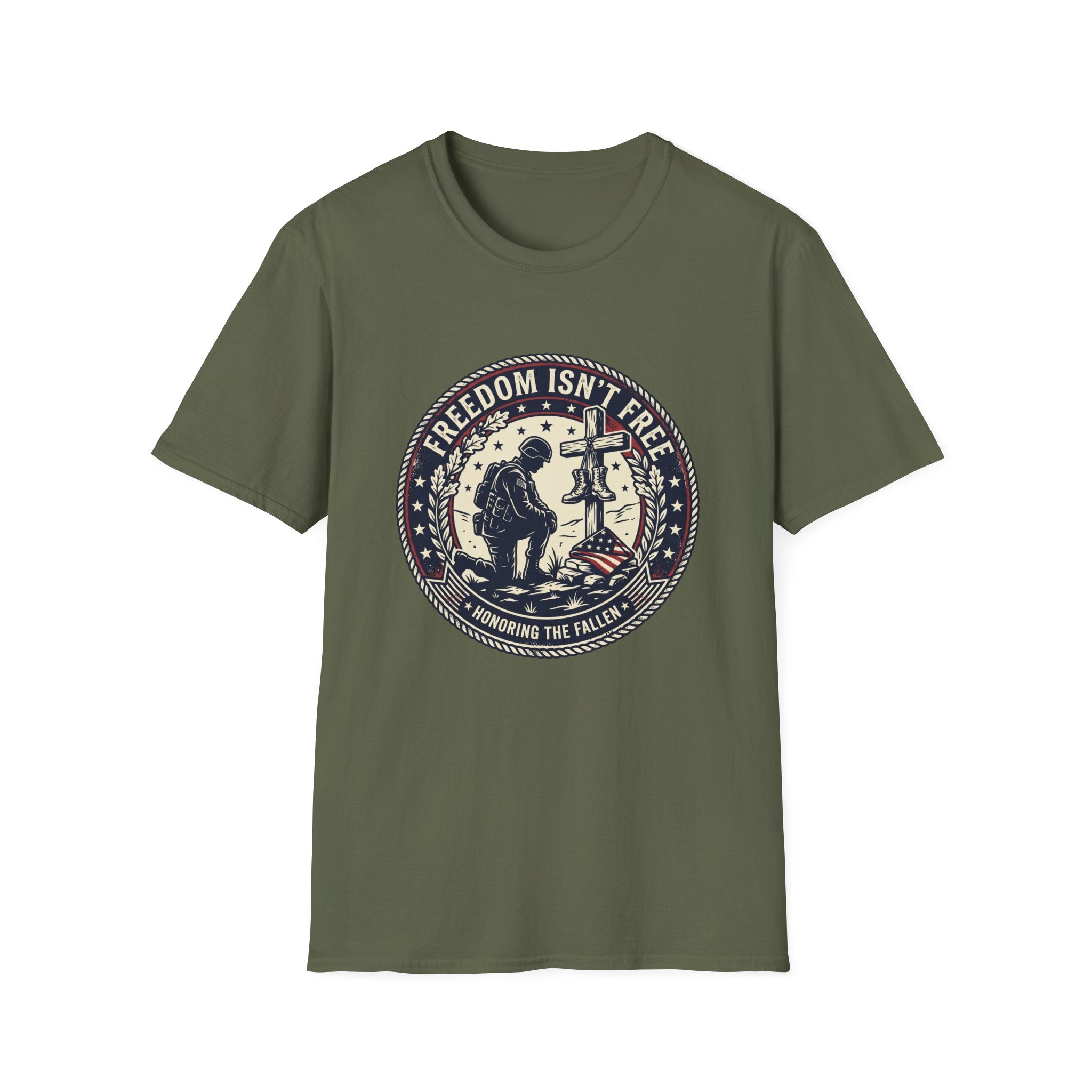 Freedom Isn't Free Memorial T-Shirt — Honoring the Fallen Military Tee
