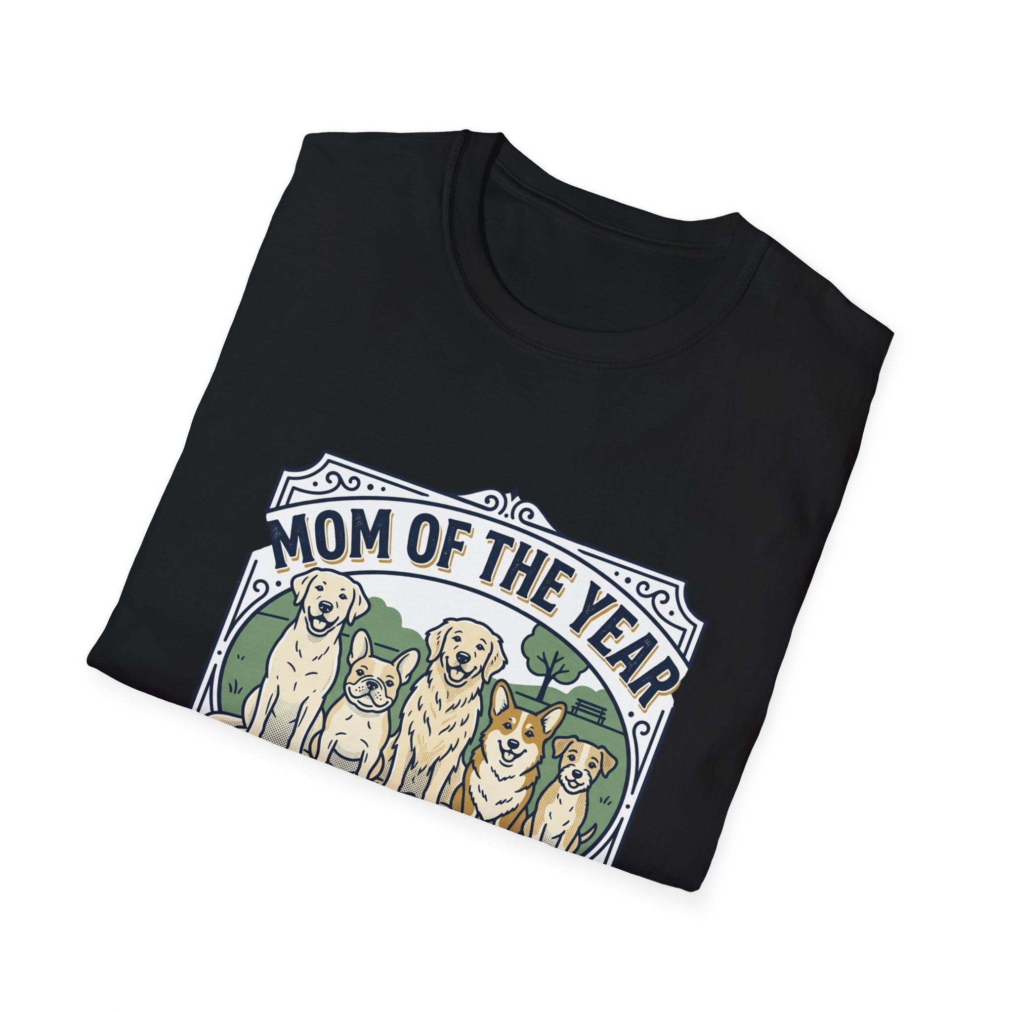 Dog Mom T-Shirt — "Mom of the Year" Cute Dog Mom Graphic Tee