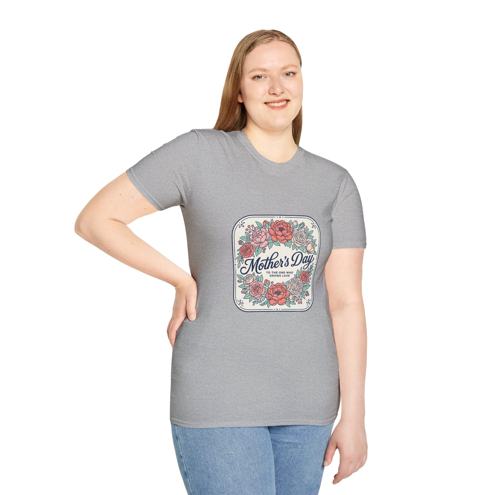 Mother's Day Floral Tee — Vintage Roses "Mother's Day" Graphic T-Shirt