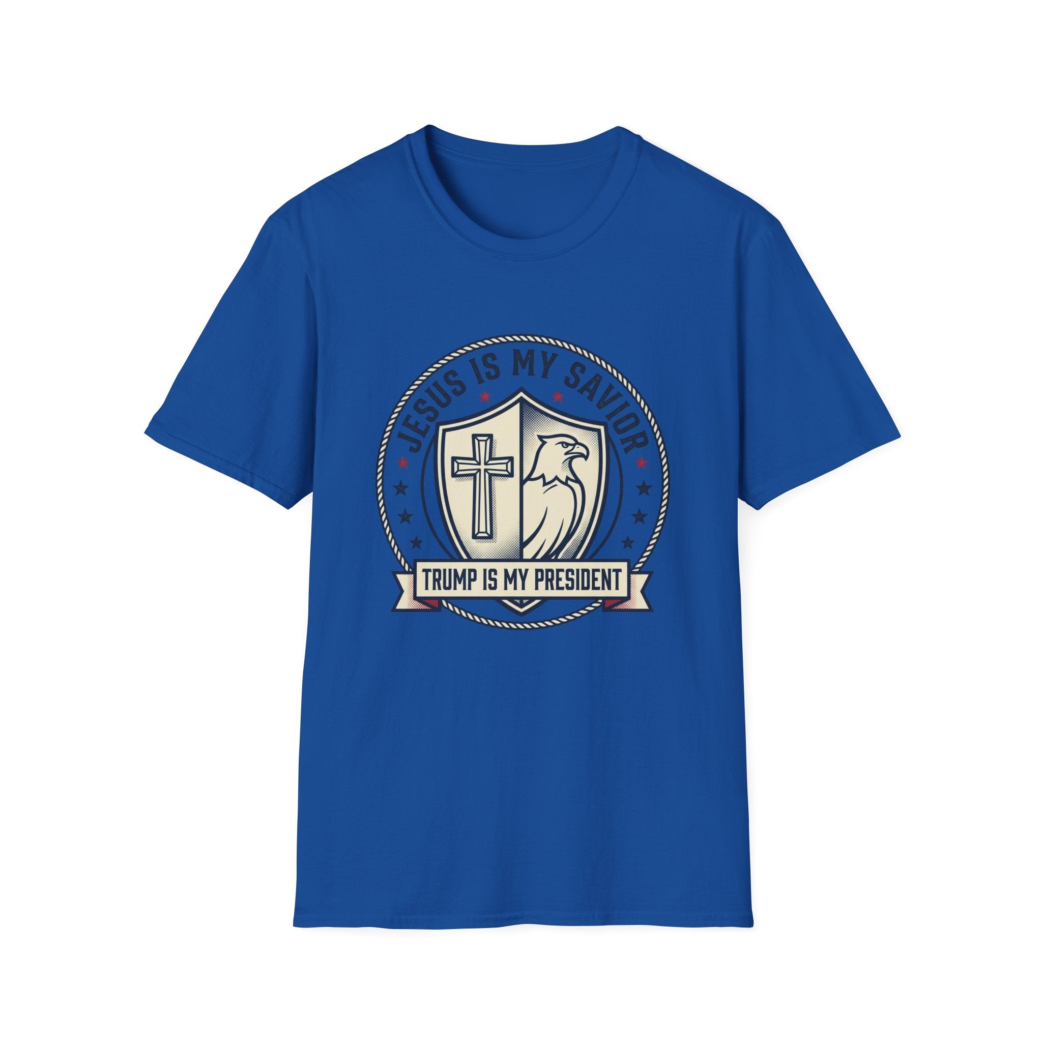 Christian Political T-Shirt — "Jesus Is My Savior, Trump Is My President"