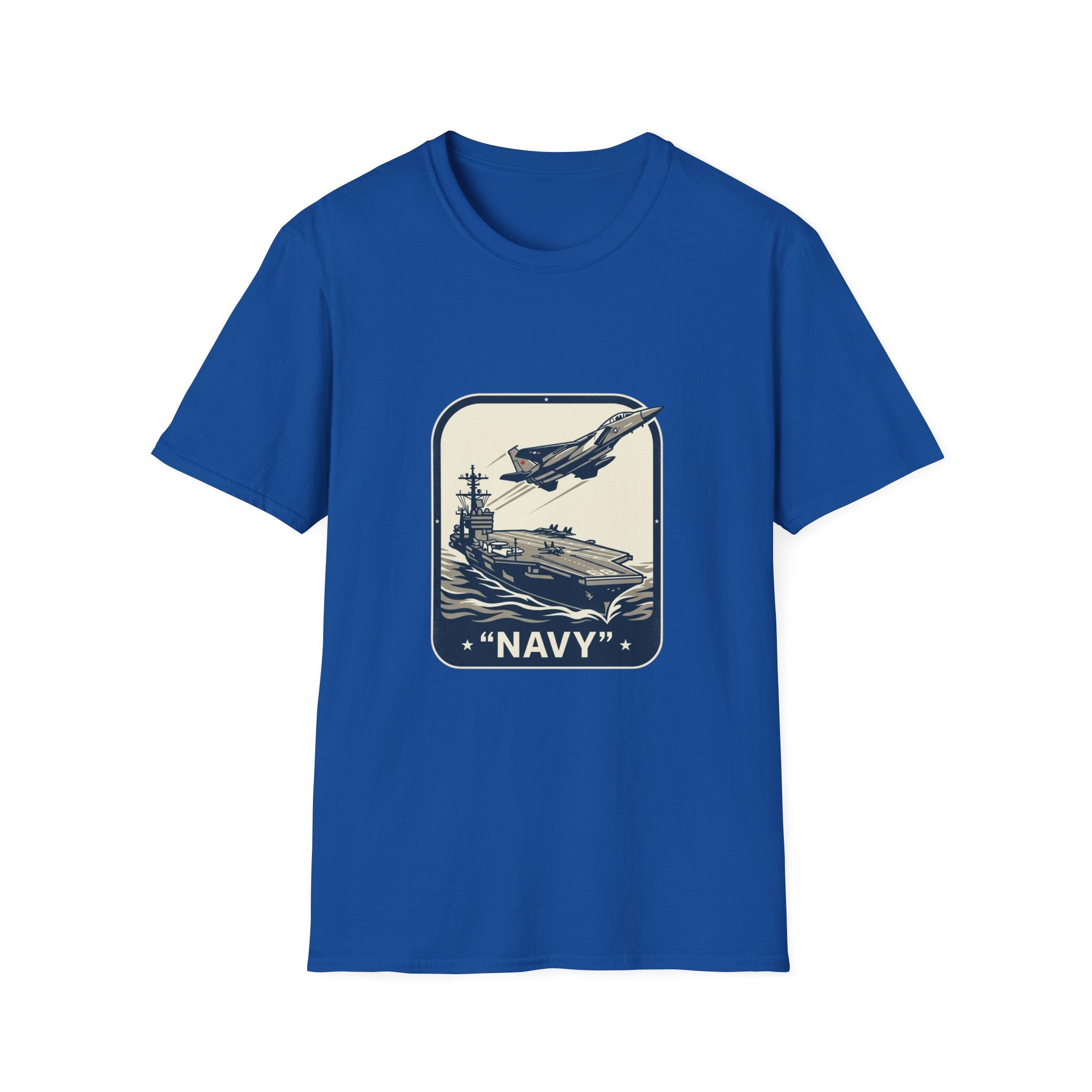 Navy Aircraft Carrier T‑Shirt — Vintage Naval Aviation Graphic Tee