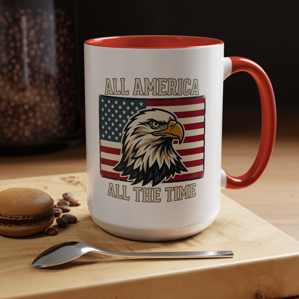 All America Eagle Coffee Mug — Patriotic 11oz Accent Mug