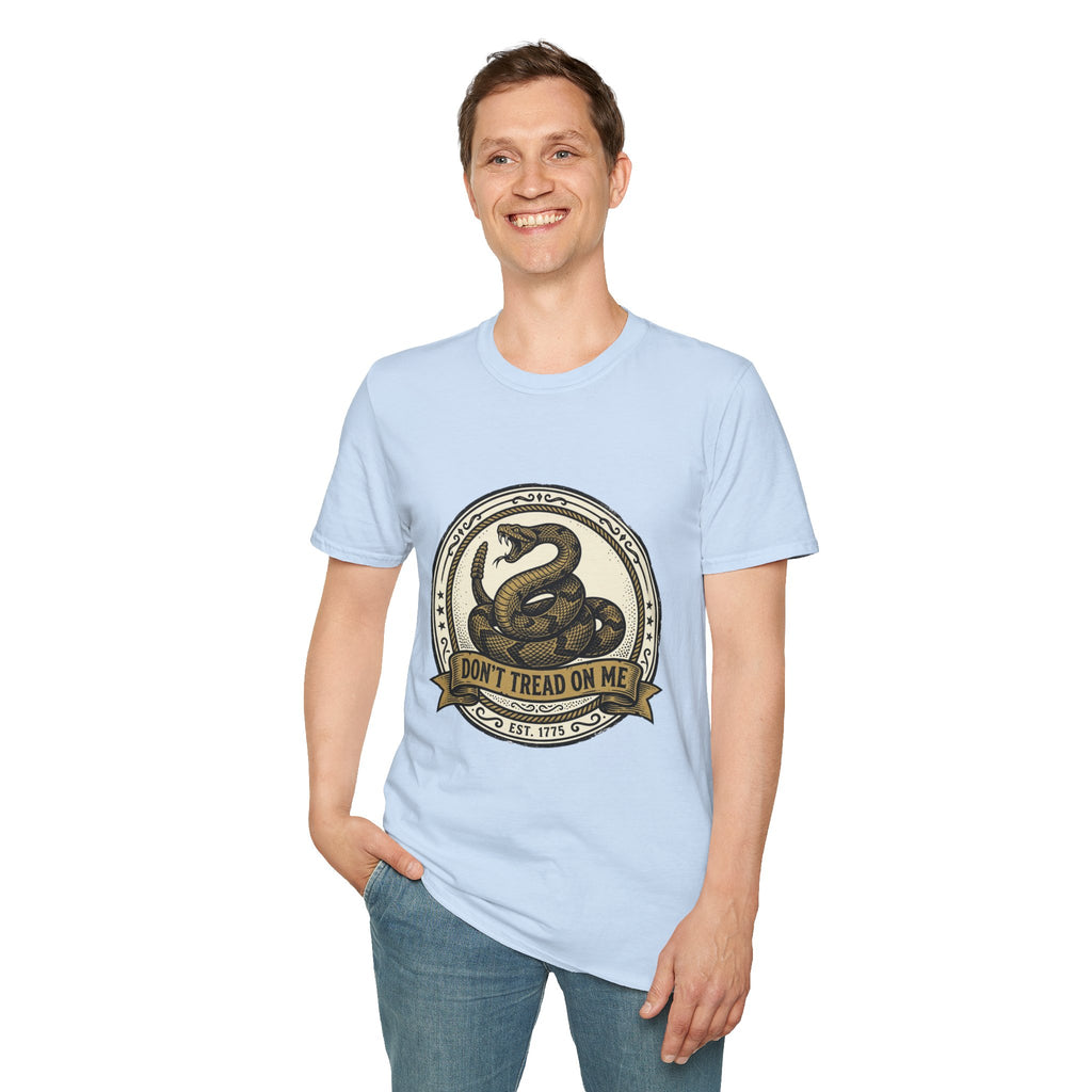 Don't Tread On Me Snake T-Shirt — Gadsden Flag Vintage Patriotic Tee