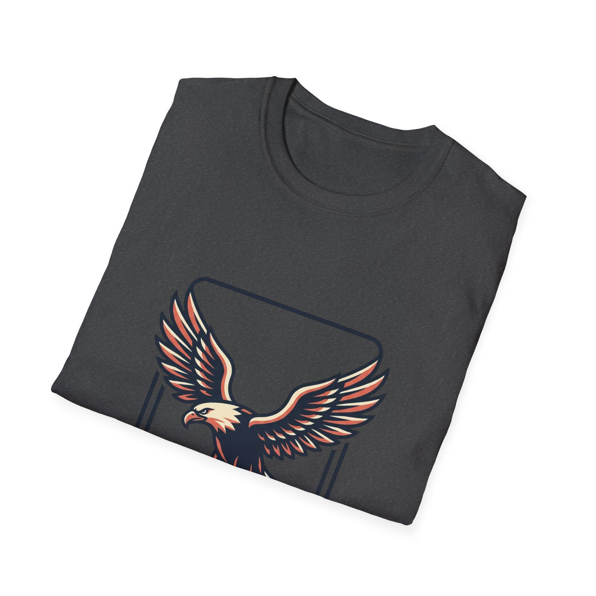Eagle Graphic T-Shirt — Vintage Soaring Eagle Chest Print