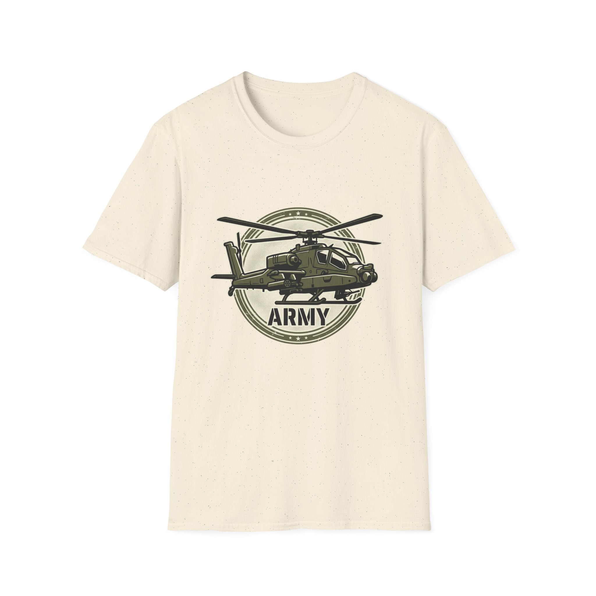 Army Helicopter T‑Shirt — Military Aviation Badge Tee