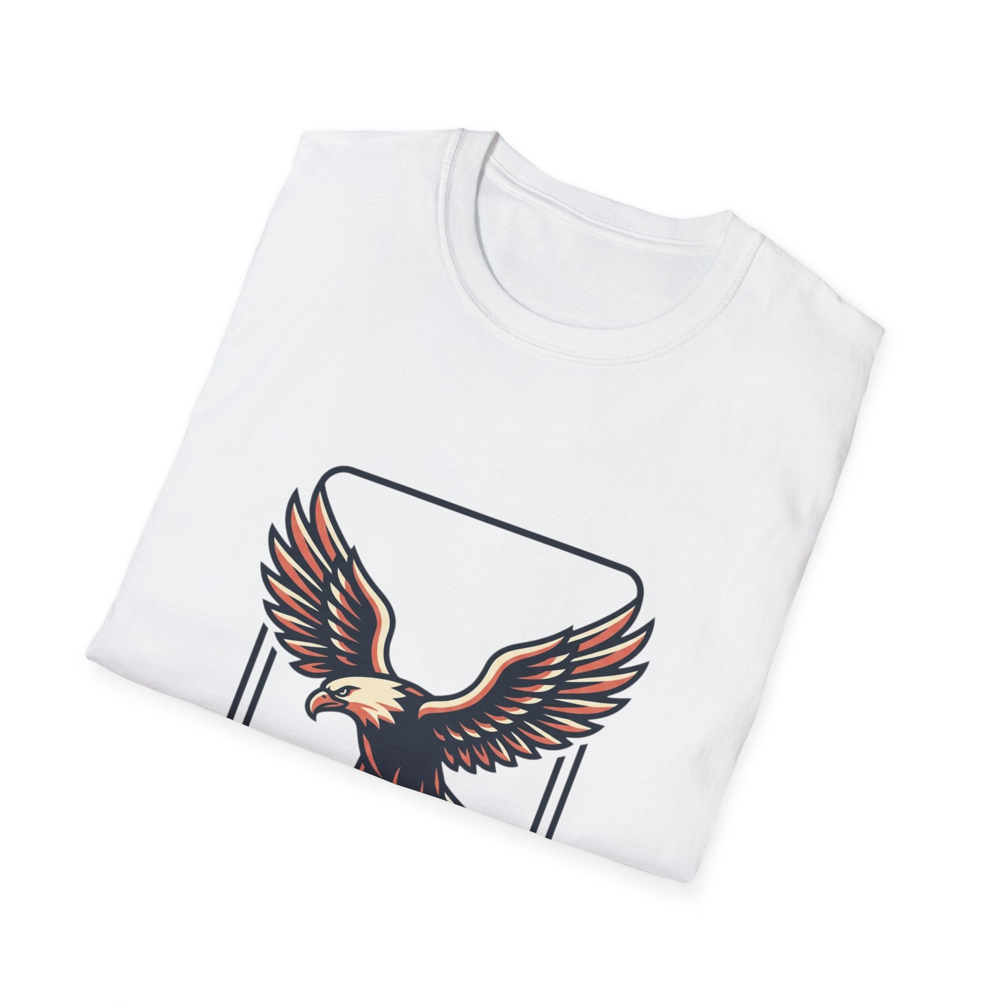 Eagle Graphic T-Shirt — Vintage Soaring Eagle Chest Print