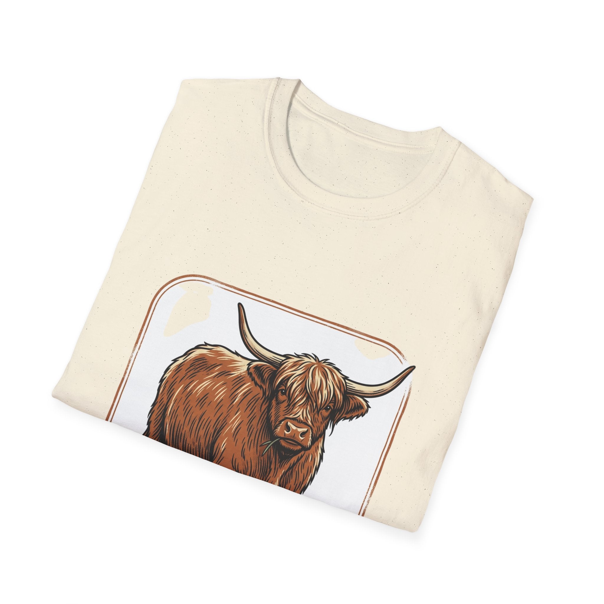 Highland Cow T-Shirt — Rustic Scottish Cattle Tee