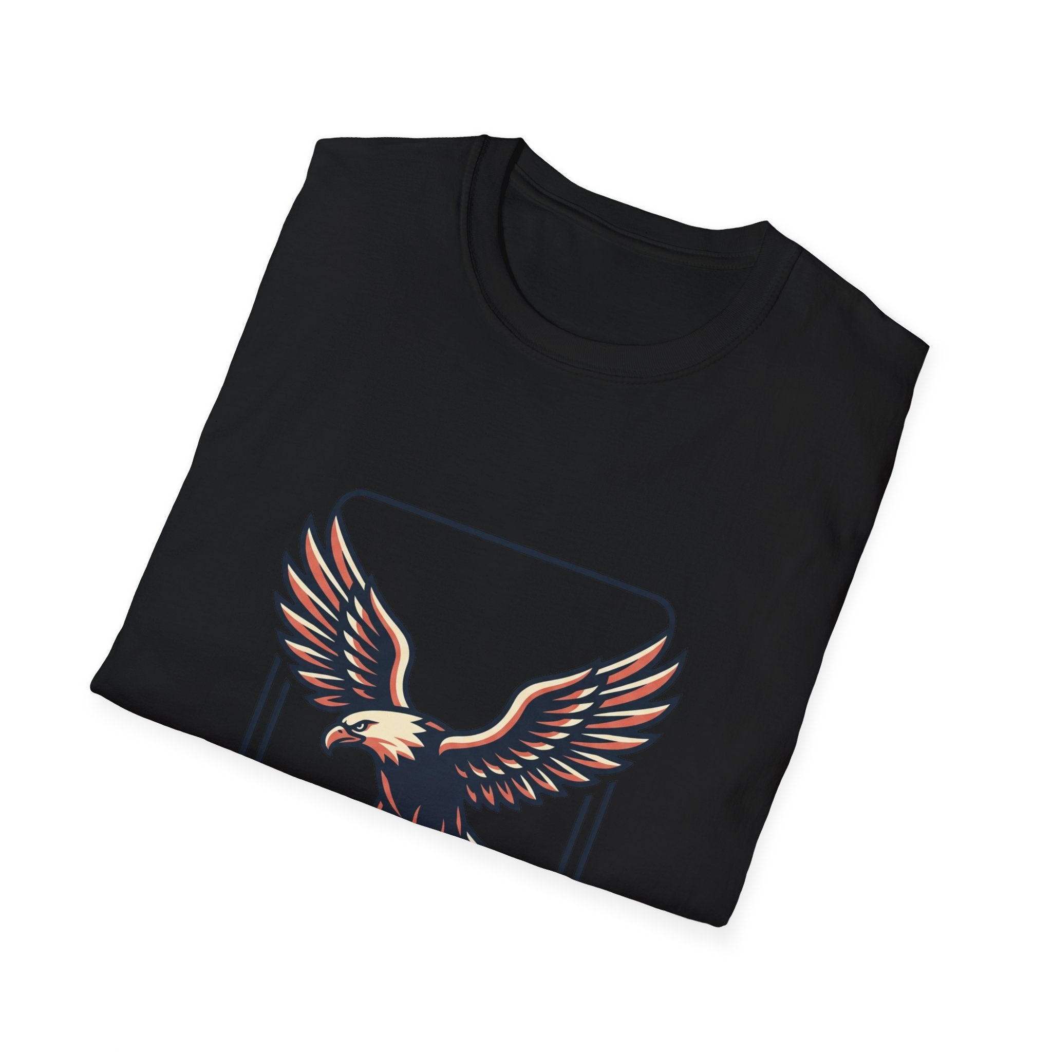 Eagle Graphic T-Shirt — Vintage Soaring Eagle Chest Print