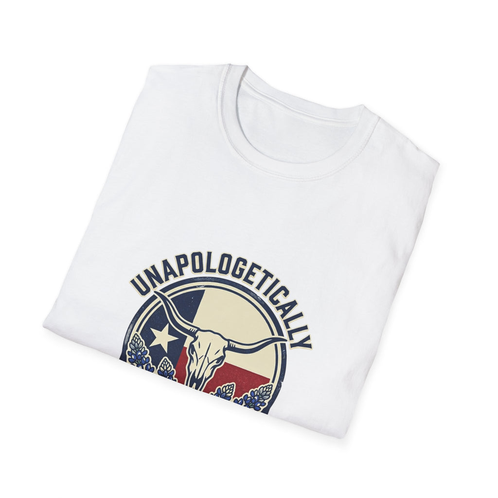 Unapologetically Texan T-Shirt — Retro Longhorn Texas Pride Tee