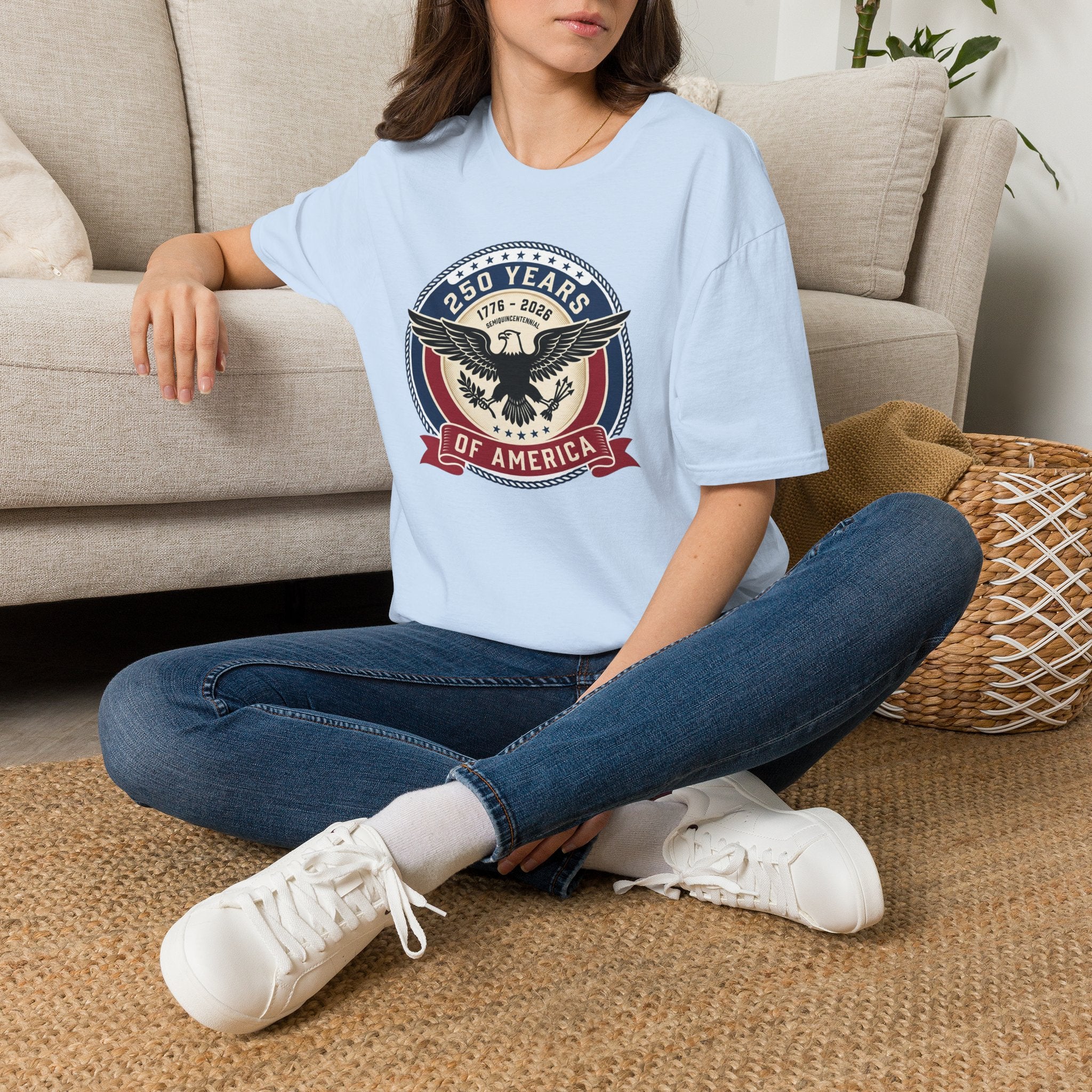 250 Years of America Eagle T-Shirt — 1776–2026 Patriotic Anniversary Tee