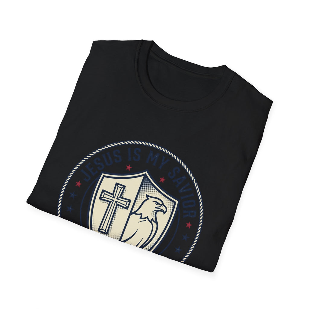 Christian Political T-Shirt — "Jesus Is My Savior, Trump Is My President"