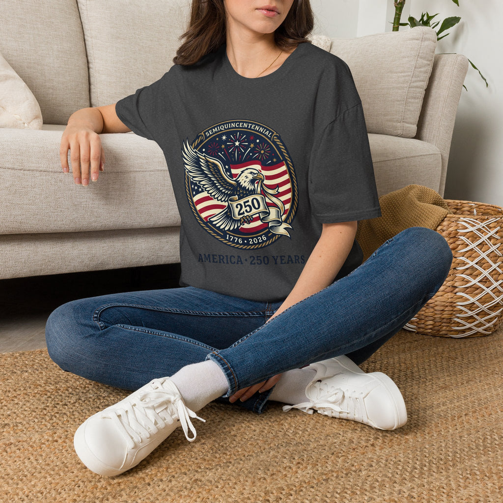 250th America Eagle T-Shirt — Semiquincentennial Patriotic Shirt