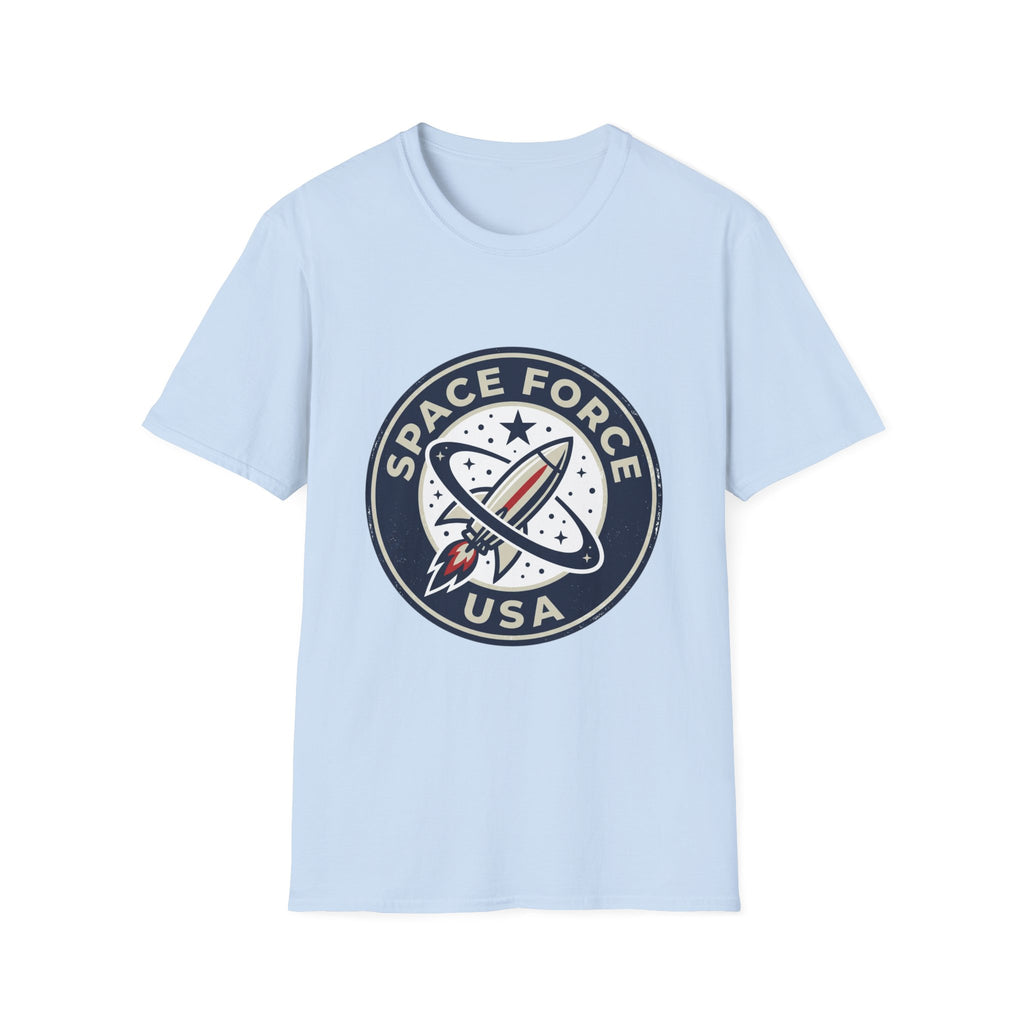 Space Force USA T‑Shirt — Retro Rocket Patch Tee