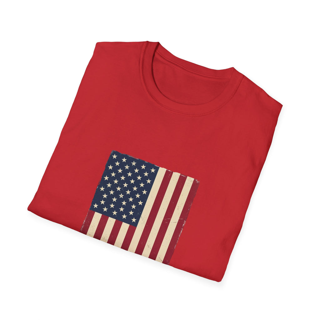 Freedom Isn't Free T-Shirt — Distressed American Flag Patriotic Tee