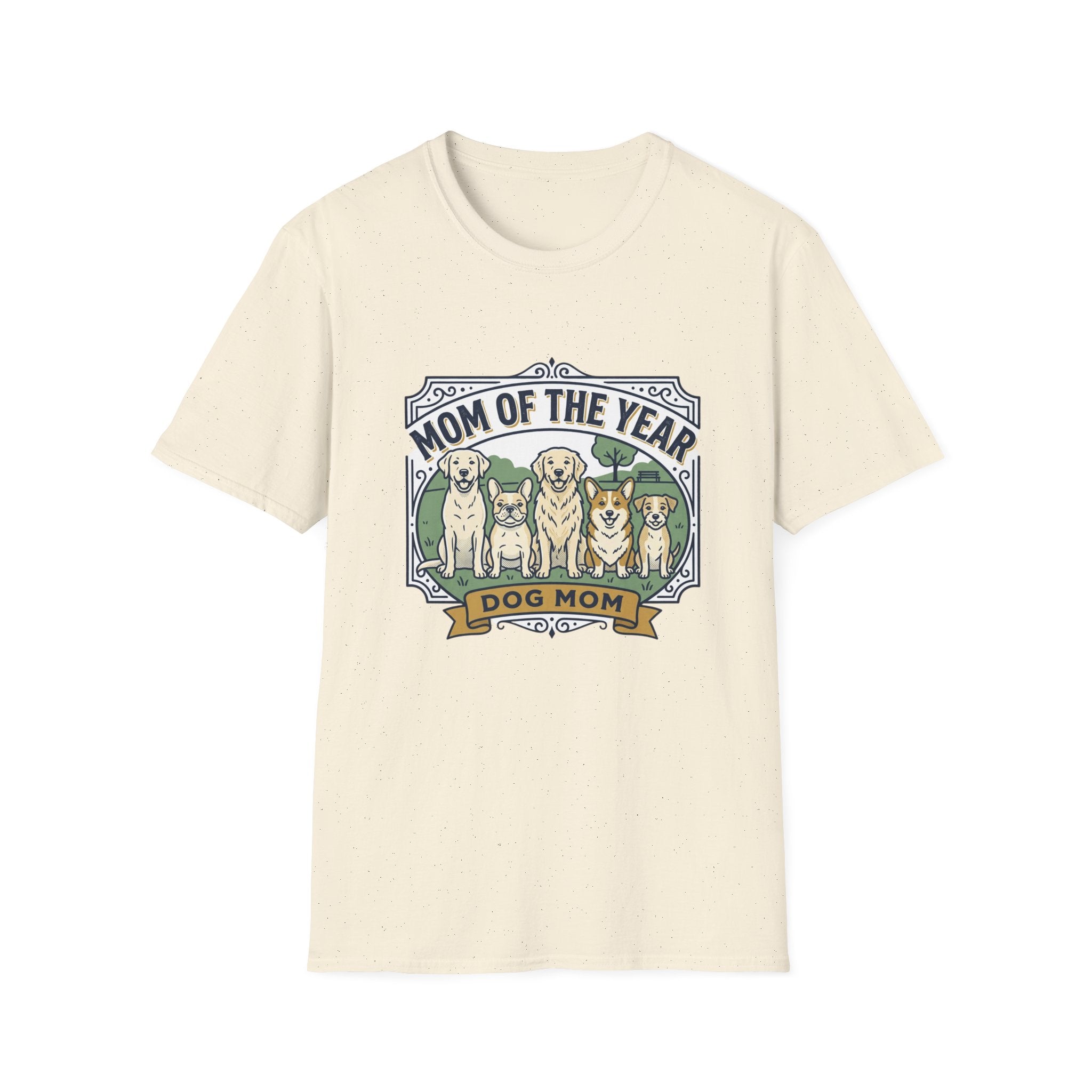 Dog Mom T-Shirt — "Mom of the Year" Cute Dog Mom Graphic Tee