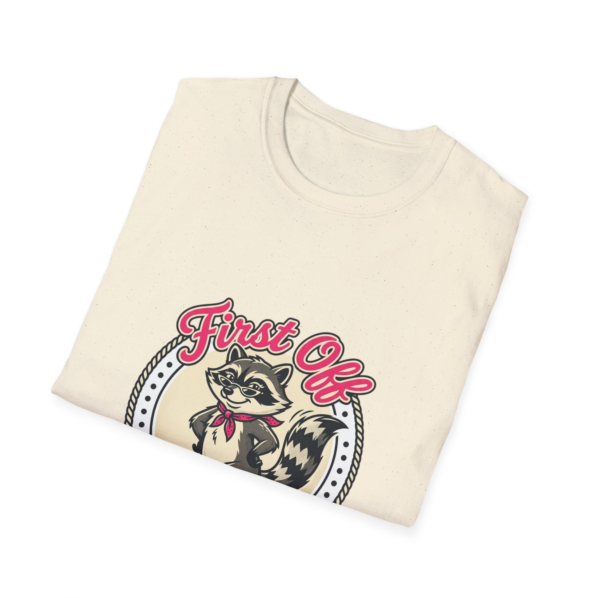 Foxy Raccoon 'First Off I Am Fabulous' Graphic T-Shirt