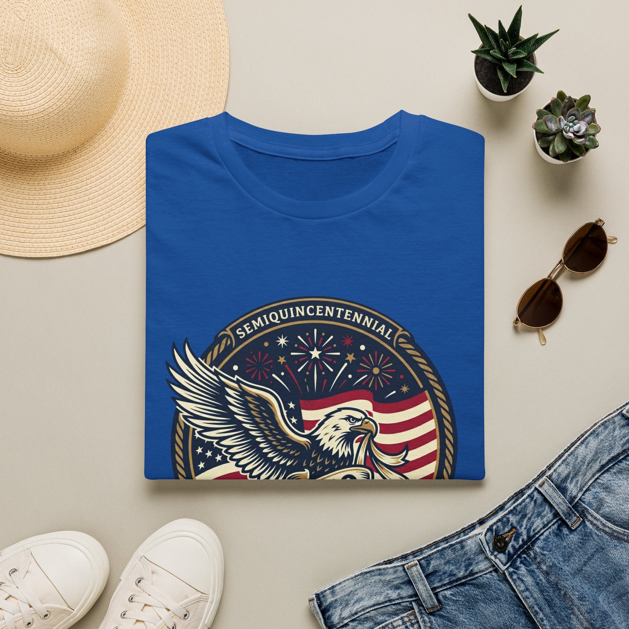 250th America Eagle T-Shirt — Semiquincentennial Patriotic Shirt