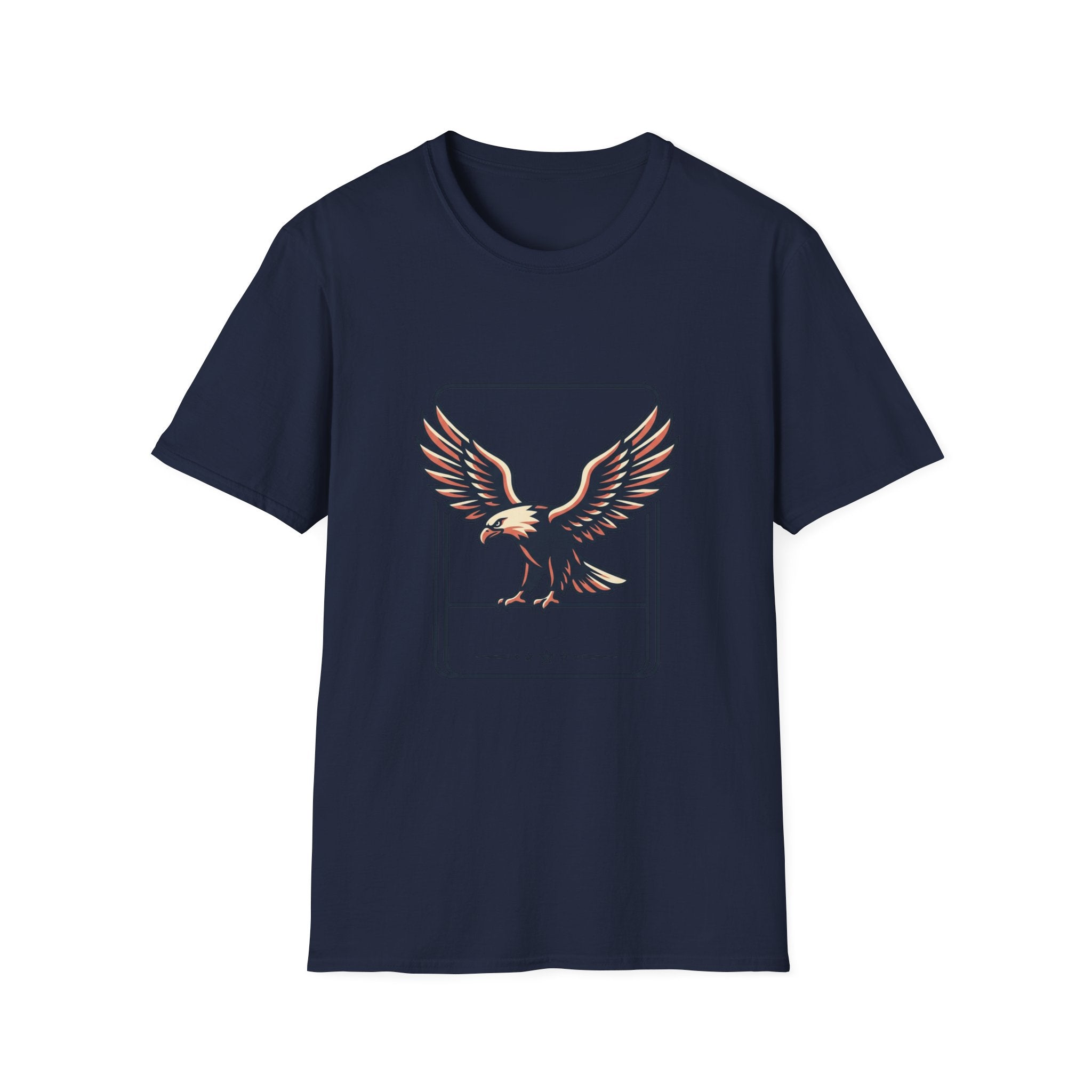 Eagle Graphic T-Shirt — Vintage Soaring Eagle Chest Print