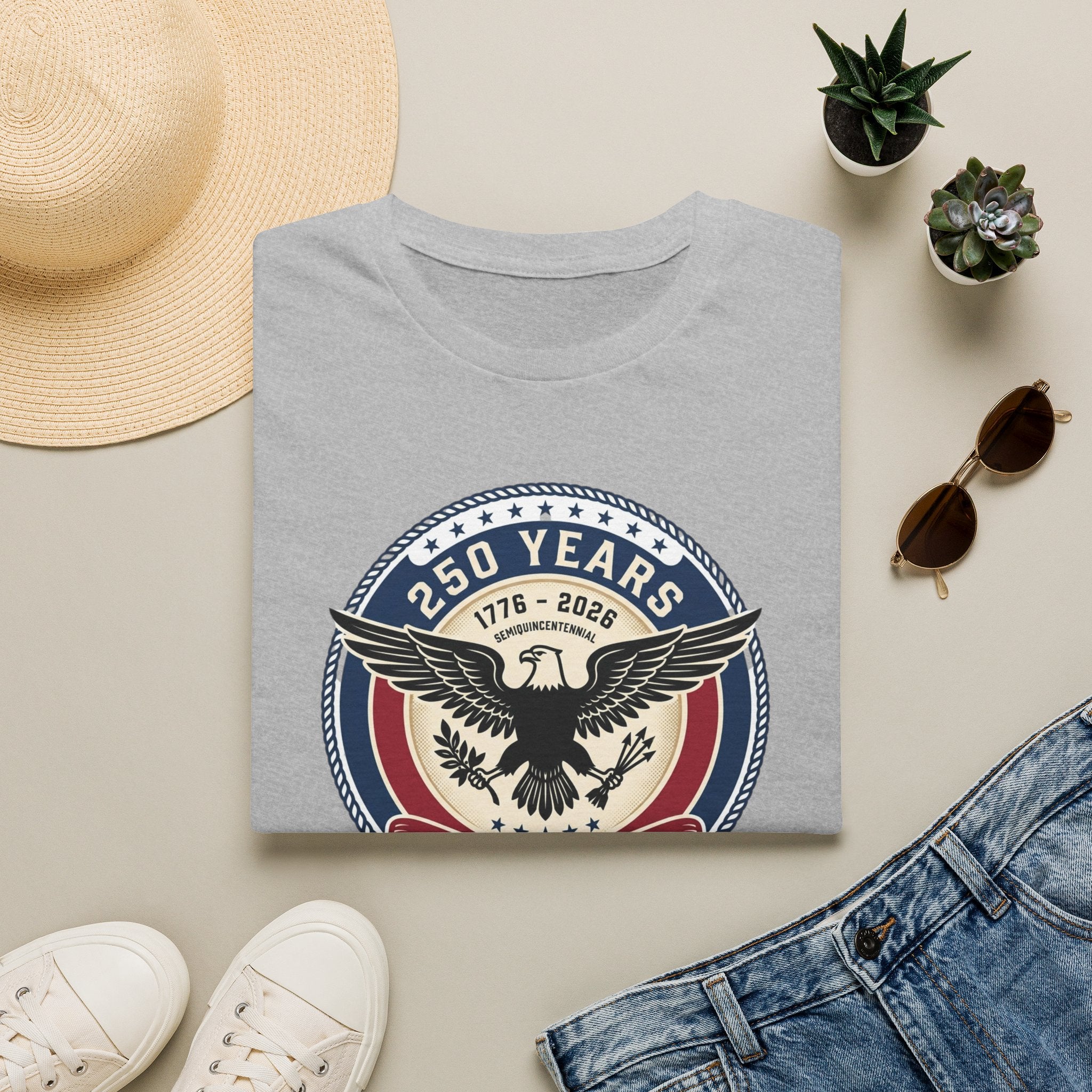 250 Years of America Eagle T-Shirt — 1776–2026 Patriotic Anniversary Tee