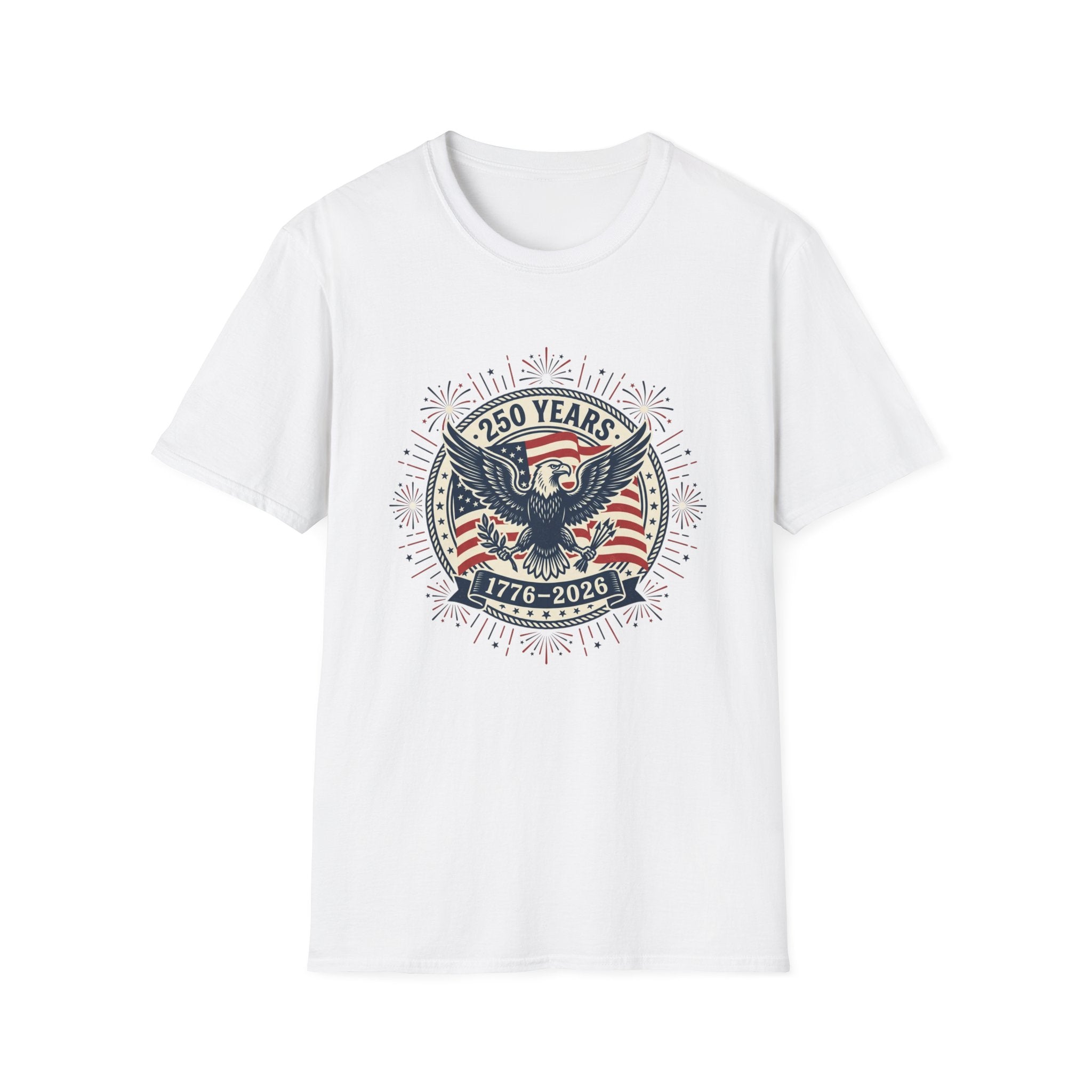 250 Years 1776–2026 Eagle T-Shirt — Patriotic American Independence Shirt