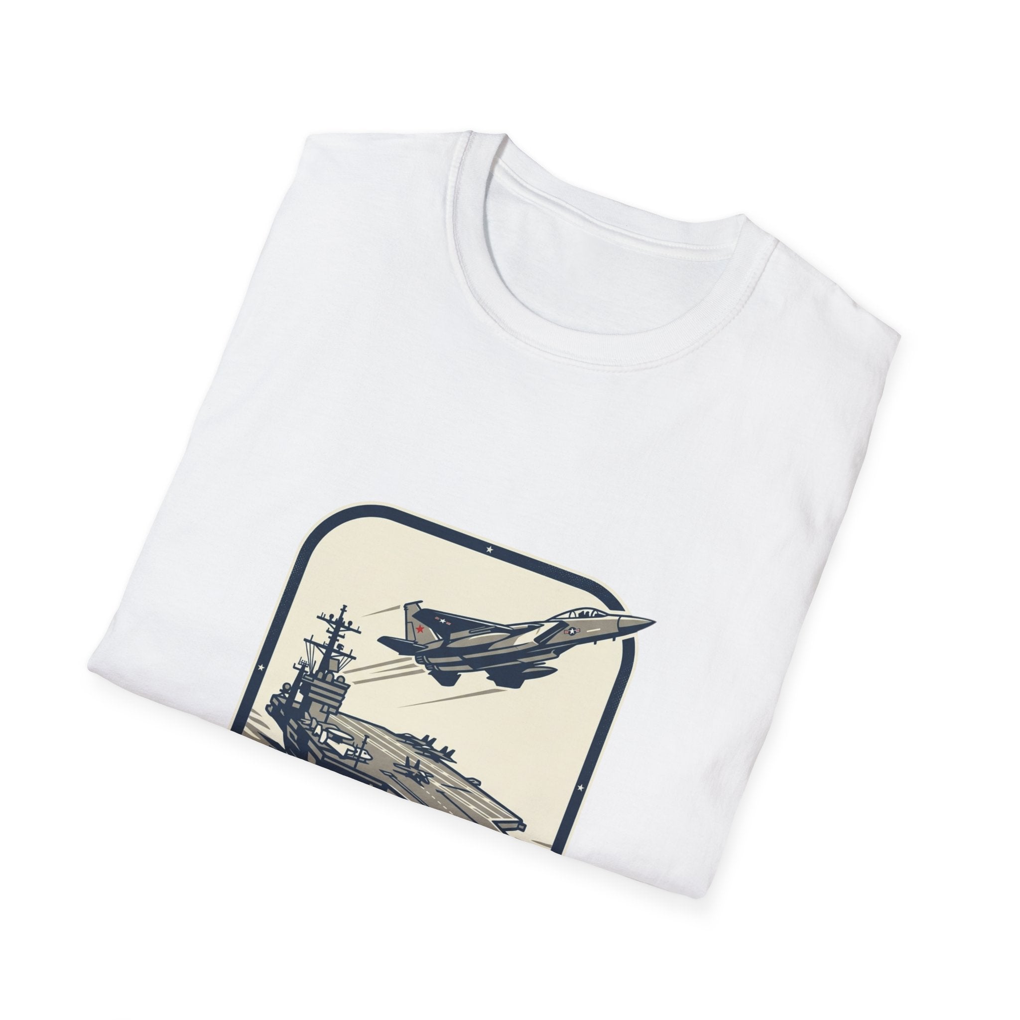 Navy Aircraft Carrier T‑Shirt — Vintage Naval Aviation Graphic Tee