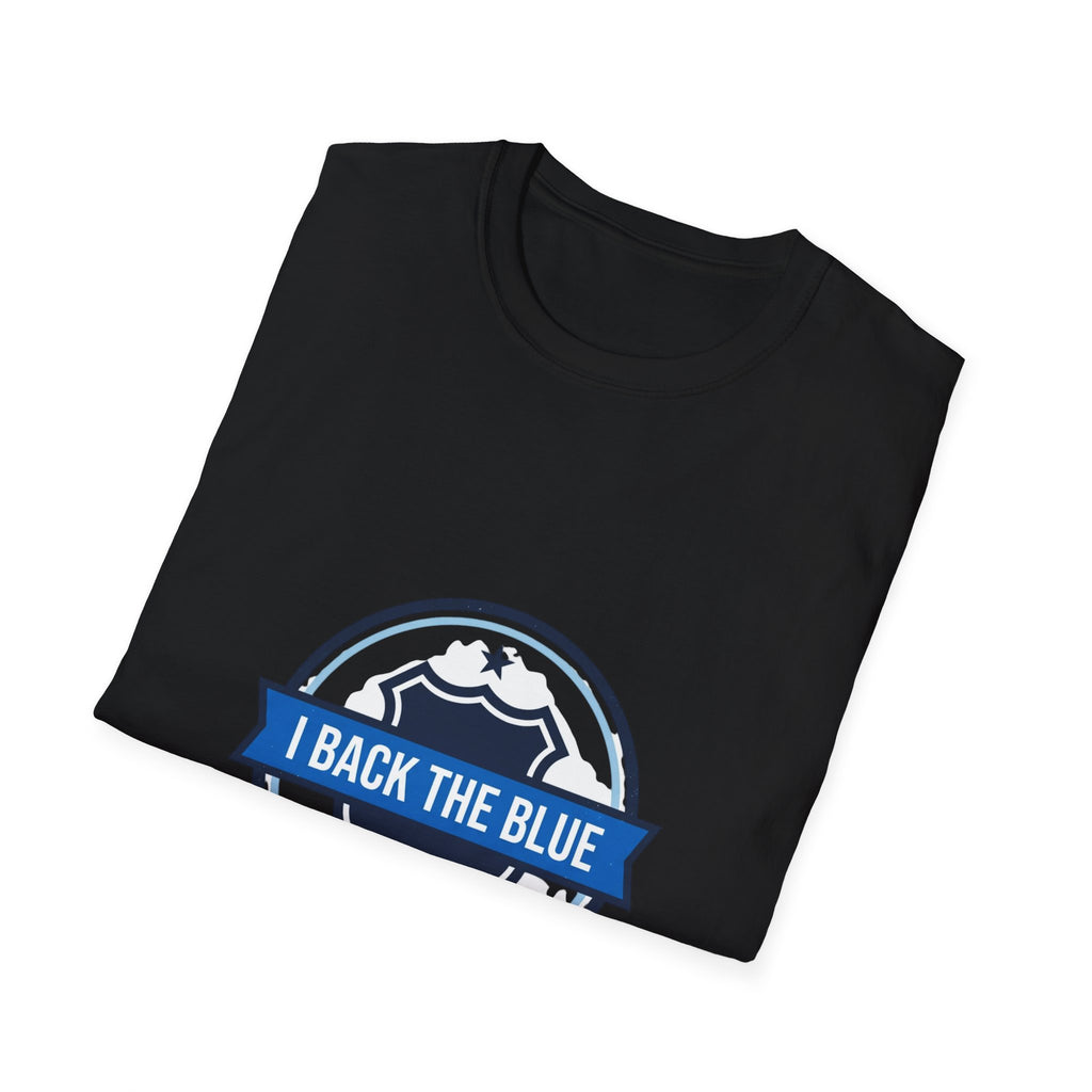 I Back The Blue T-Shirt — Support Police Badge Graphic Shirt