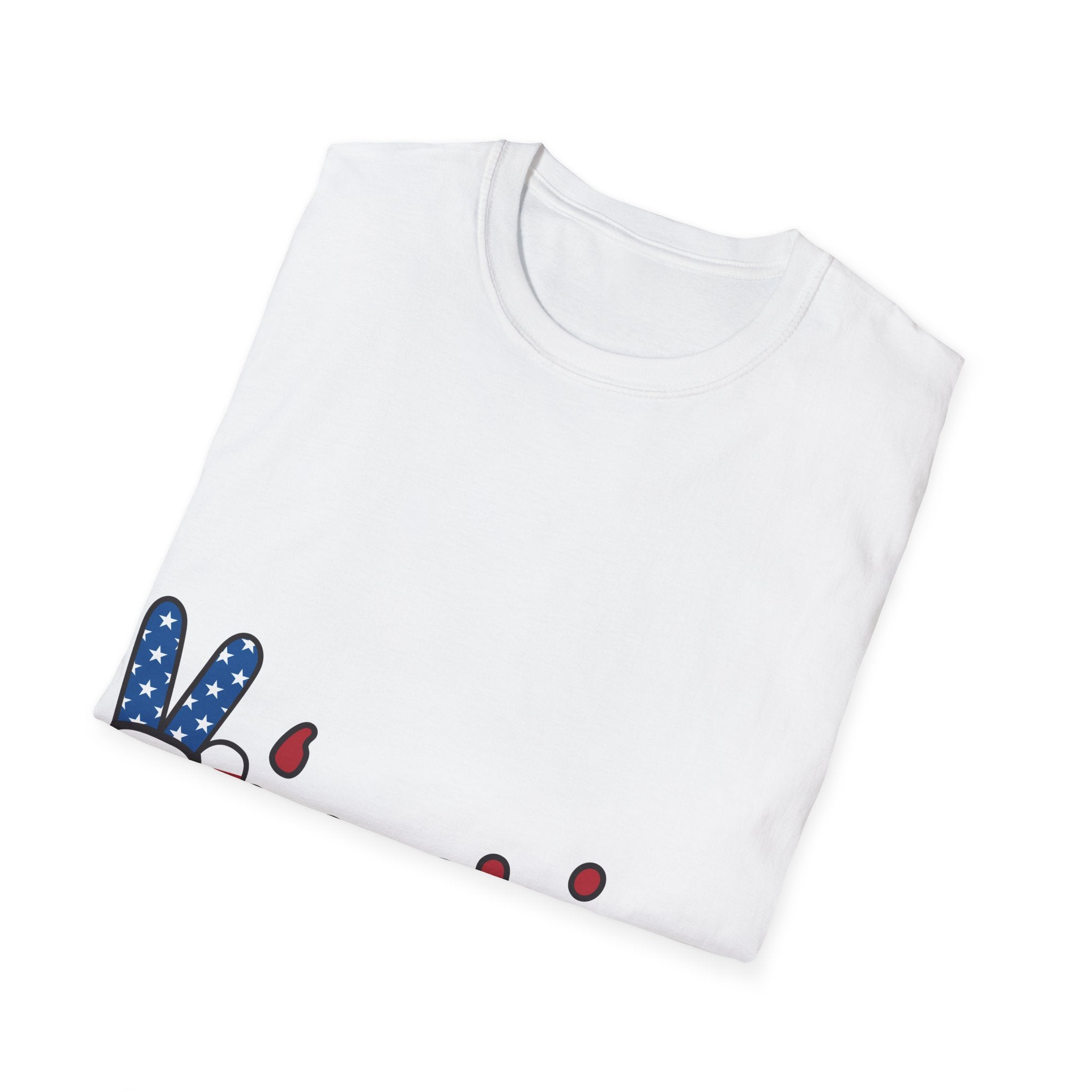 'Merica Peace Sign T-Shirt — Patriotic American Flag Graphic Tee for 4th of July