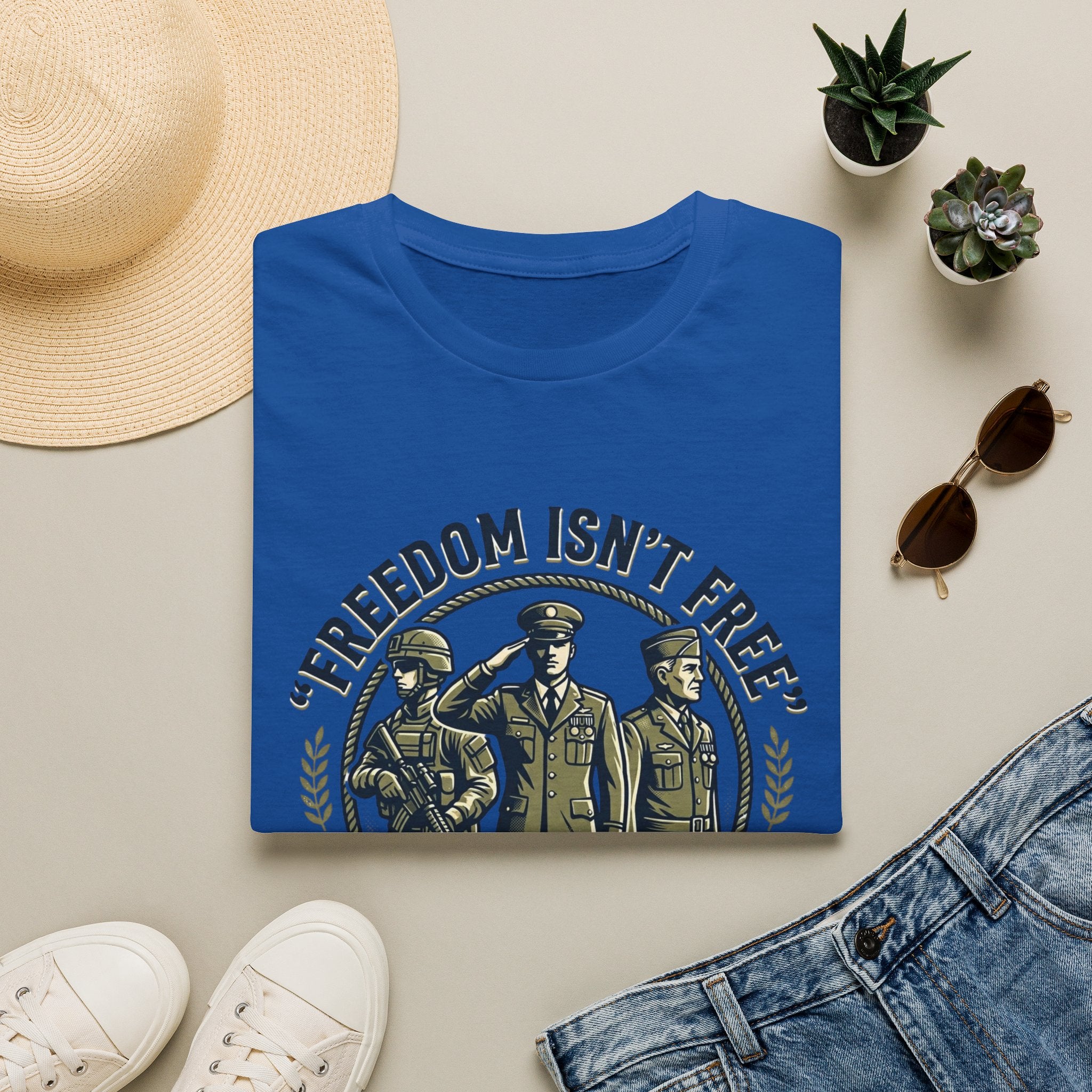 Freedom Isn't Free Military Tribute T-Shirt