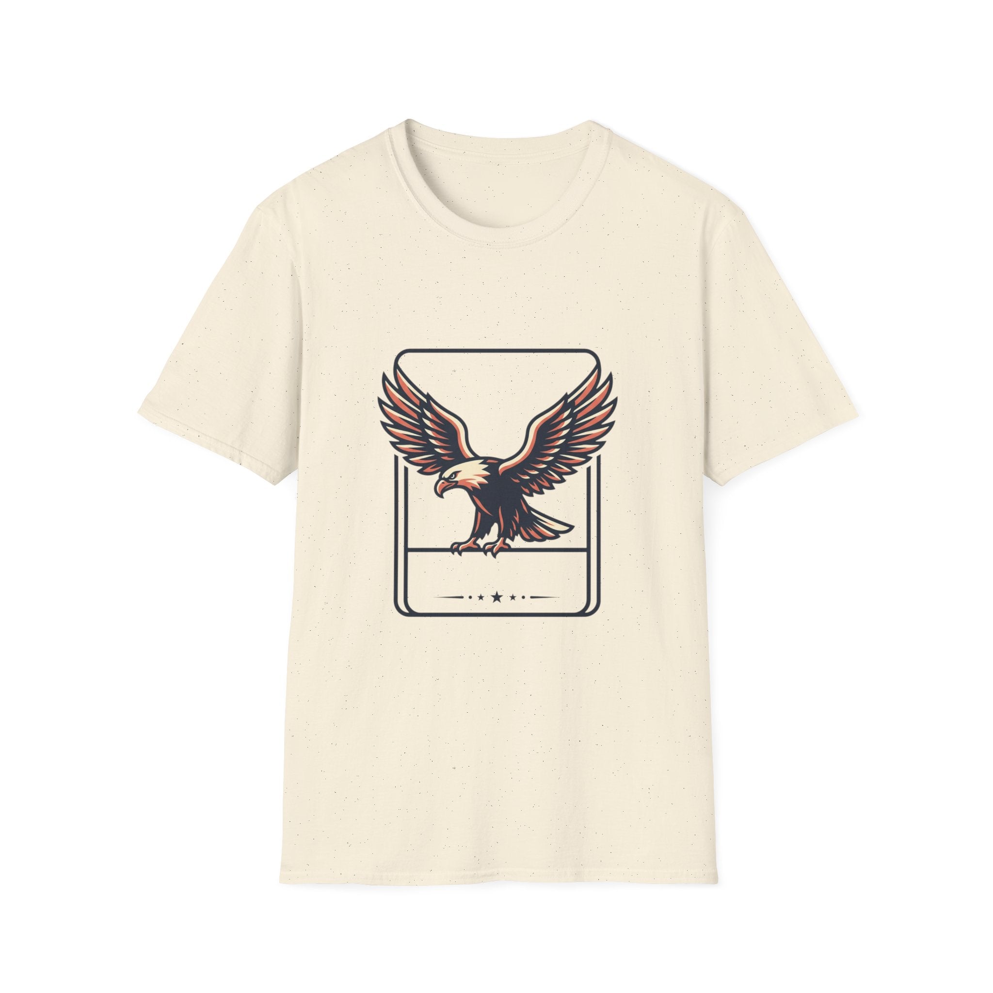 Eagle Graphic T-Shirt — Vintage Soaring Eagle Chest Print