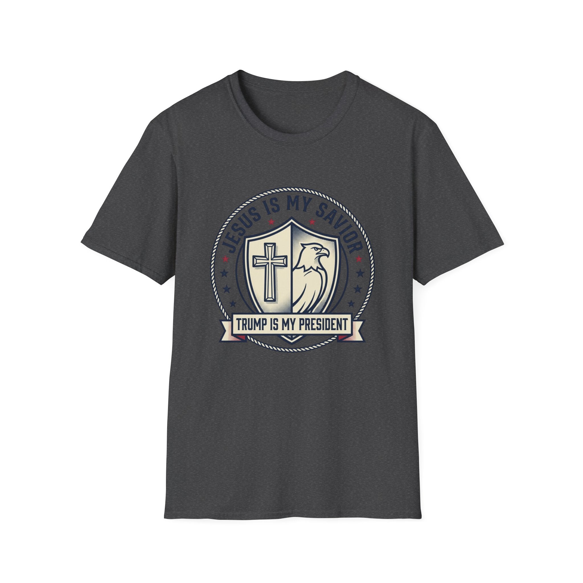 Christian Political T-Shirt — "Jesus Is My Savior, Trump Is My President"