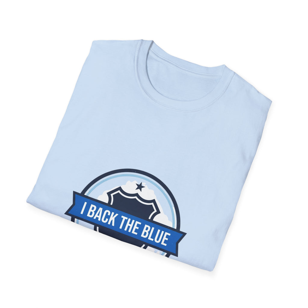 I Back The Blue T-Shirt — Support Police Badge Graphic Shirt