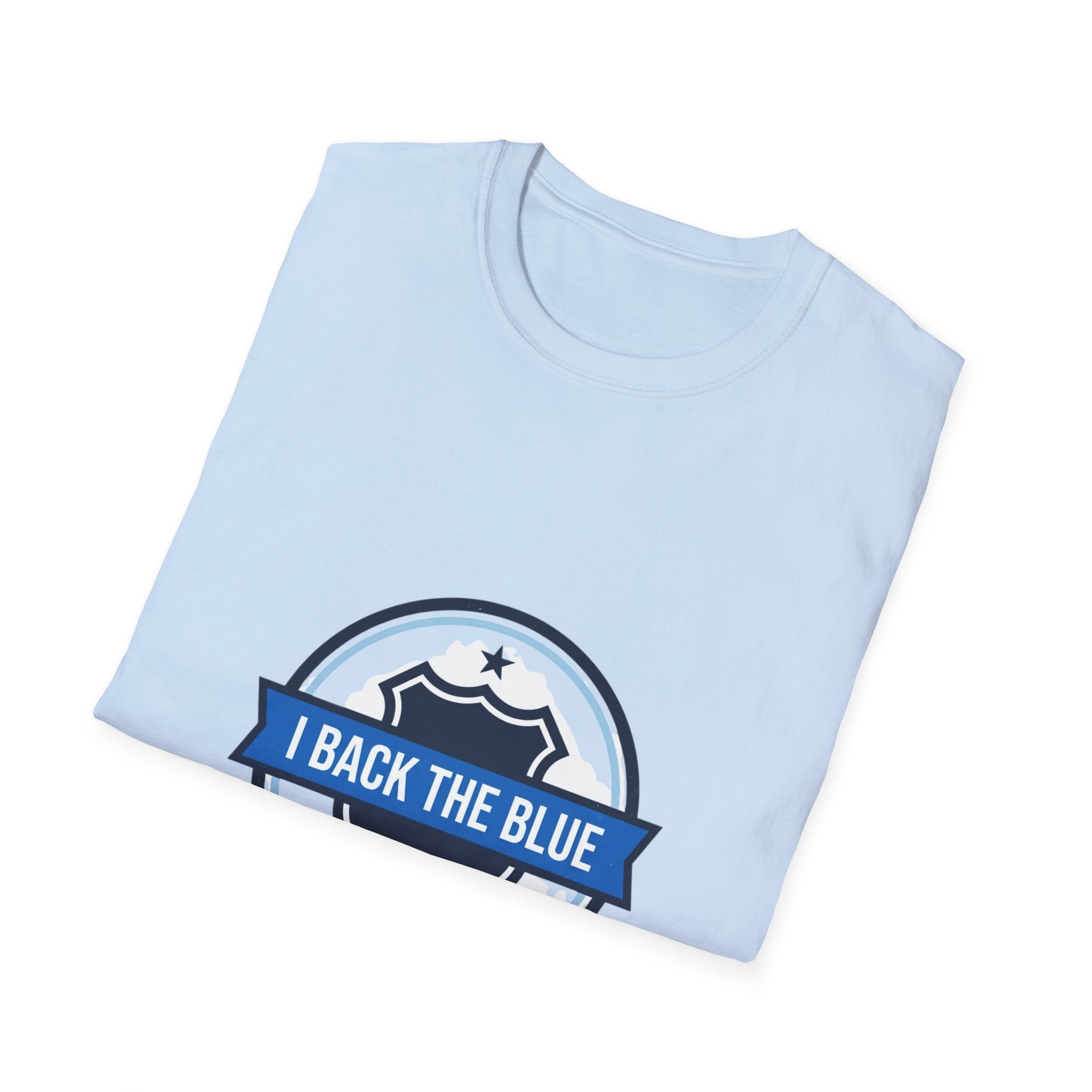 I Back The Blue T-Shirt — Support Police Badge Graphic Shirt