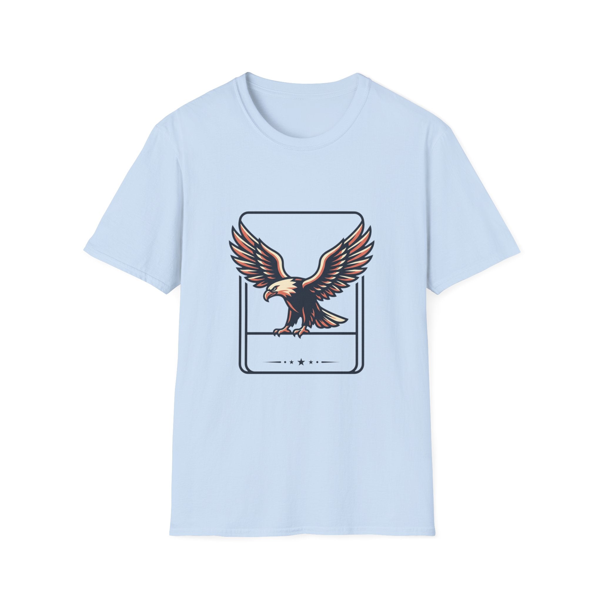 Eagle Graphic T-Shirt — Vintage Soaring Eagle Chest Print