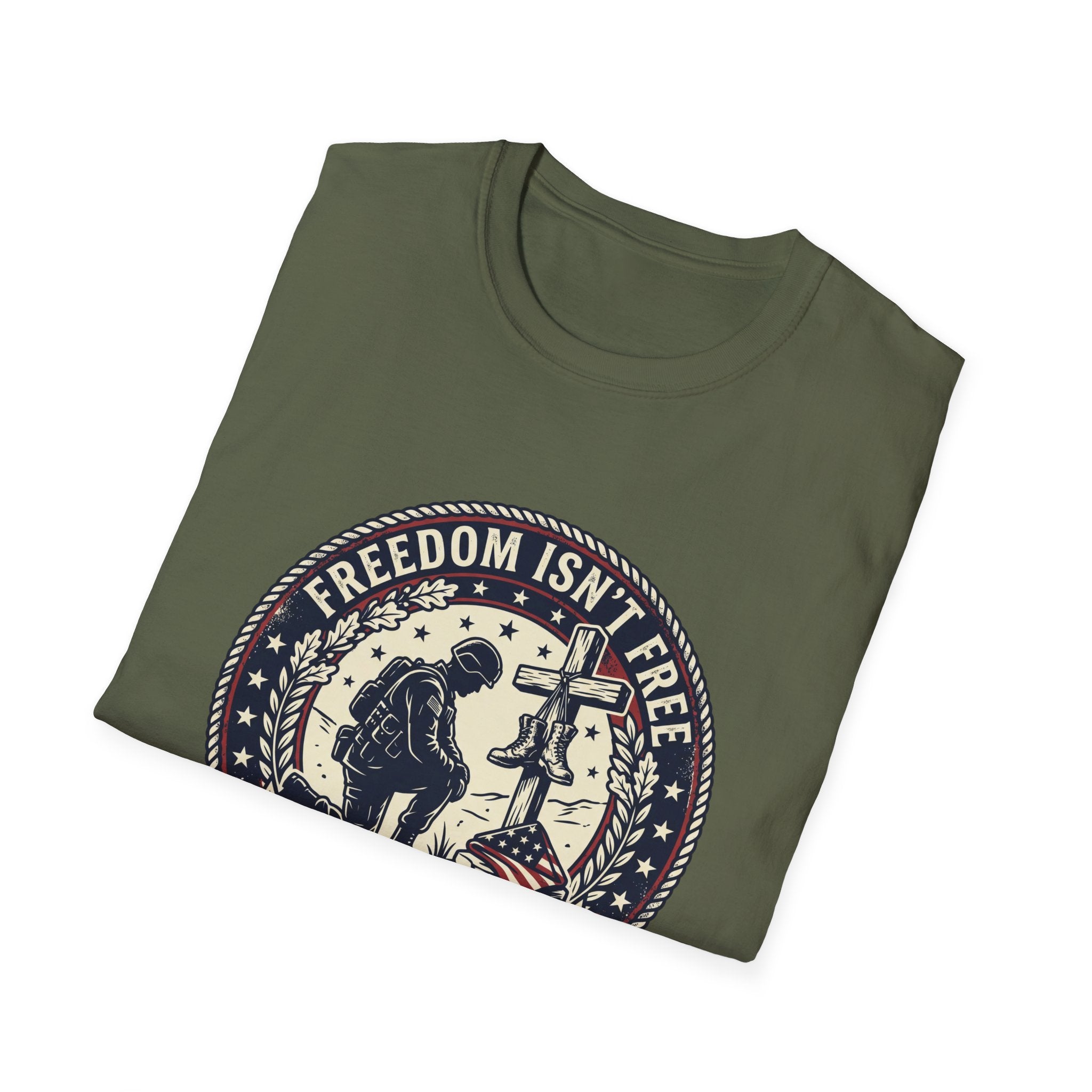 Freedom Isn't Free Memorial T-Shirt — Honoring the Fallen Military Tee